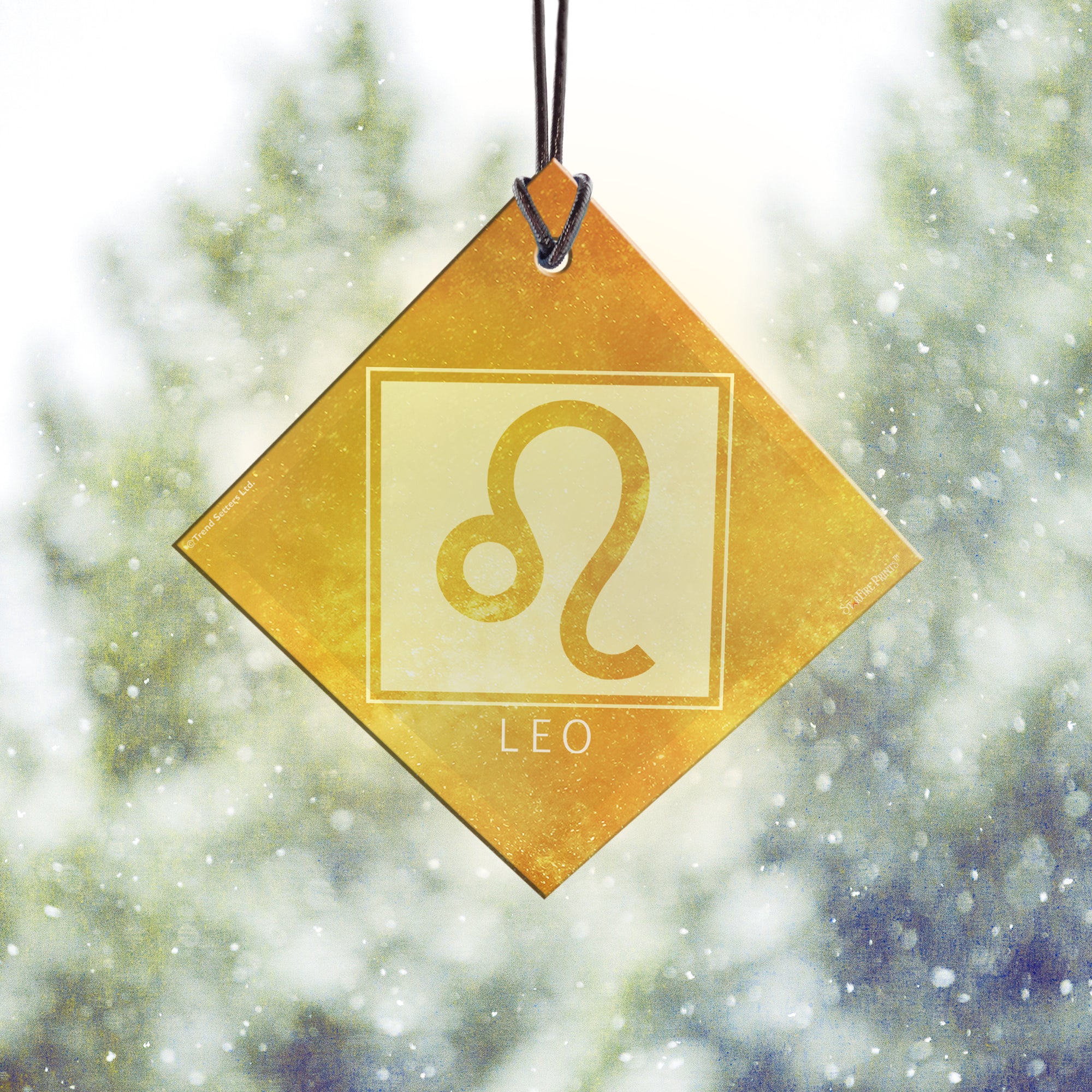 Zodiac Collection (Leo) StarFire Prints™ Hanging Glass Print SPSQU830