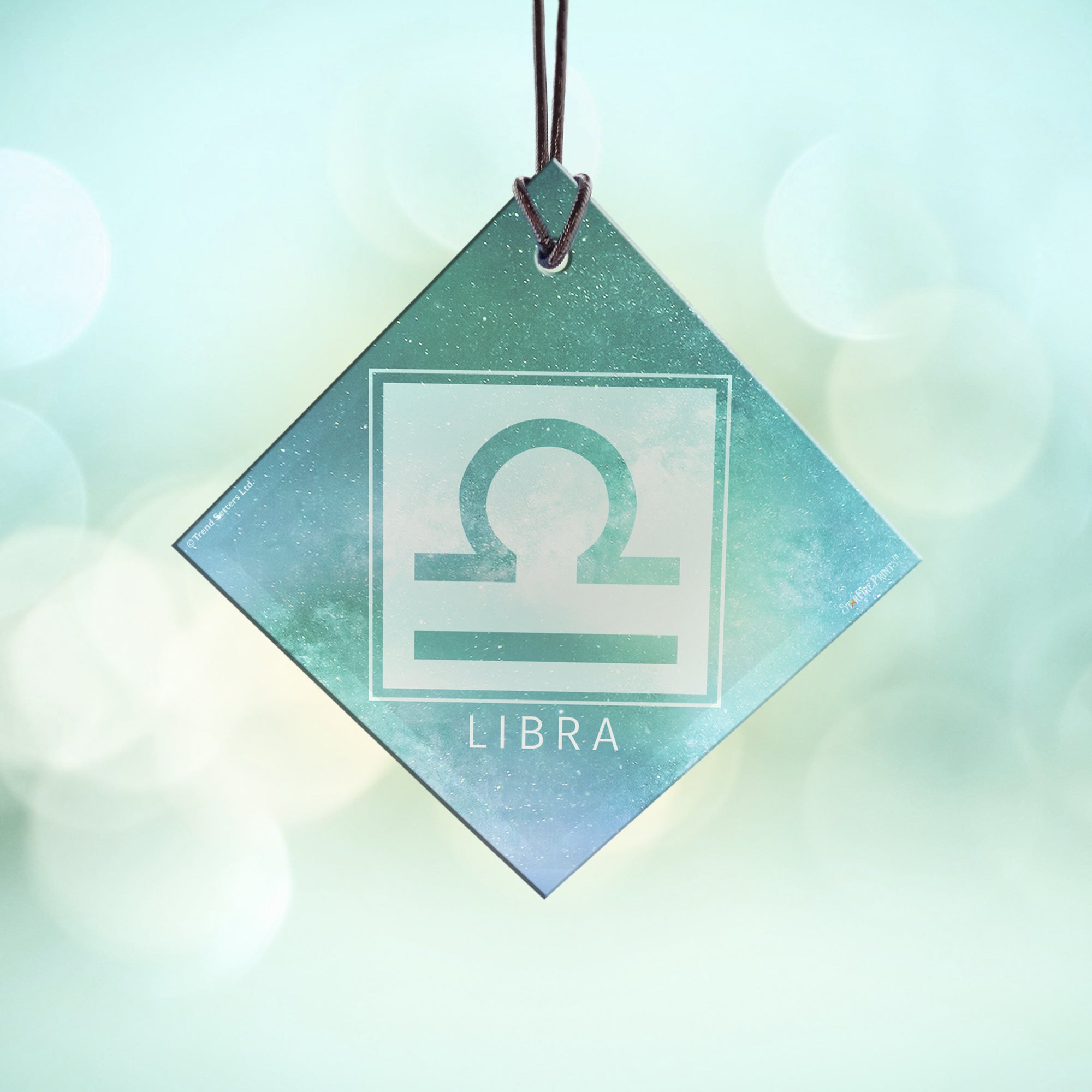 Zodiac Collection (Libra) StarFire Prints™ Hanging Glass Print SPSQU832
