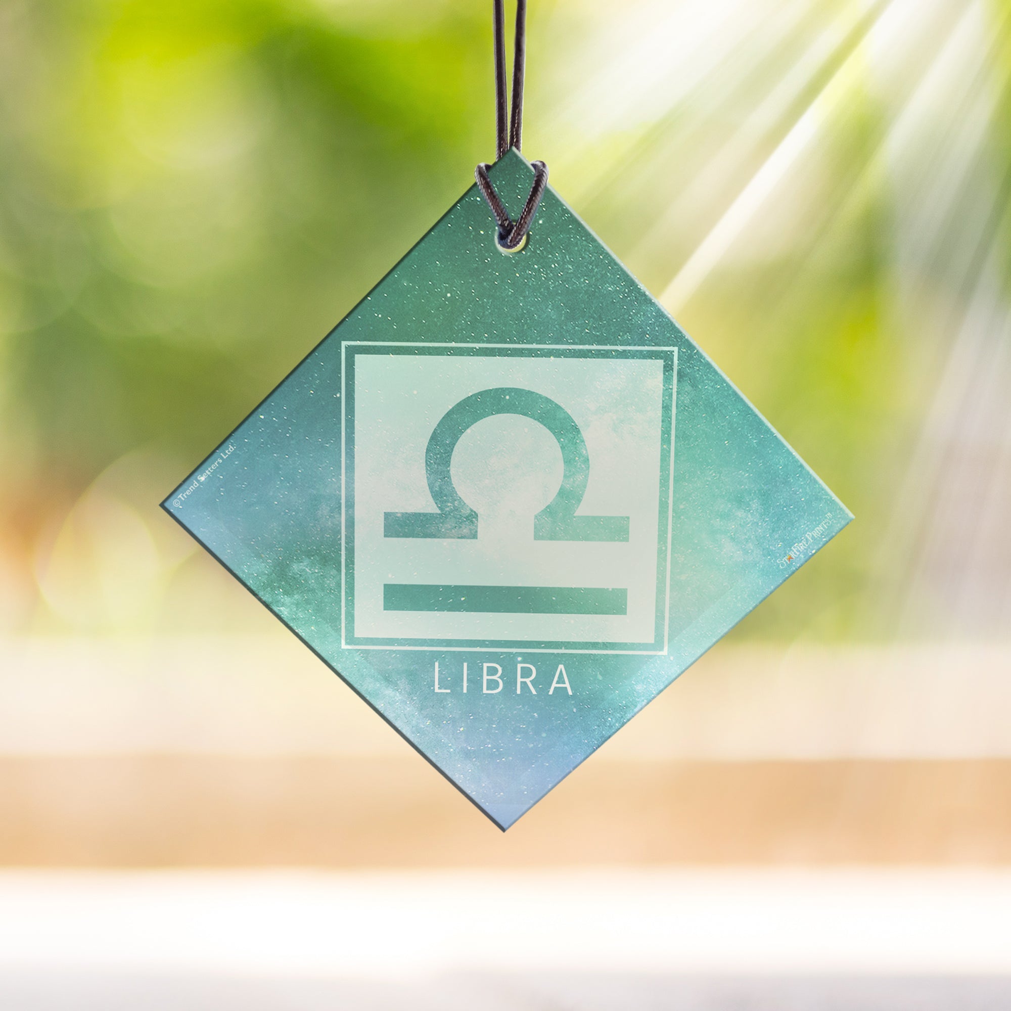Zodiac Collection (Libra) StarFire Prints™ Hanging Glass Print SPSQU832