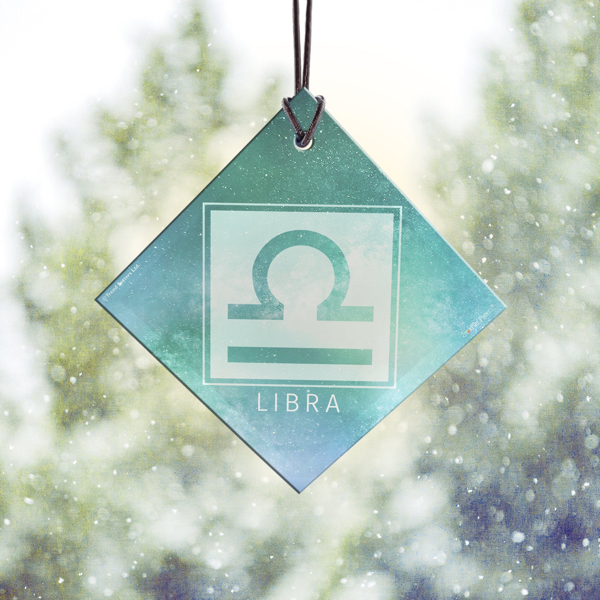 Zodiac Collection (Libra) StarFire Prints™ Hanging Glass Print SPSQU832