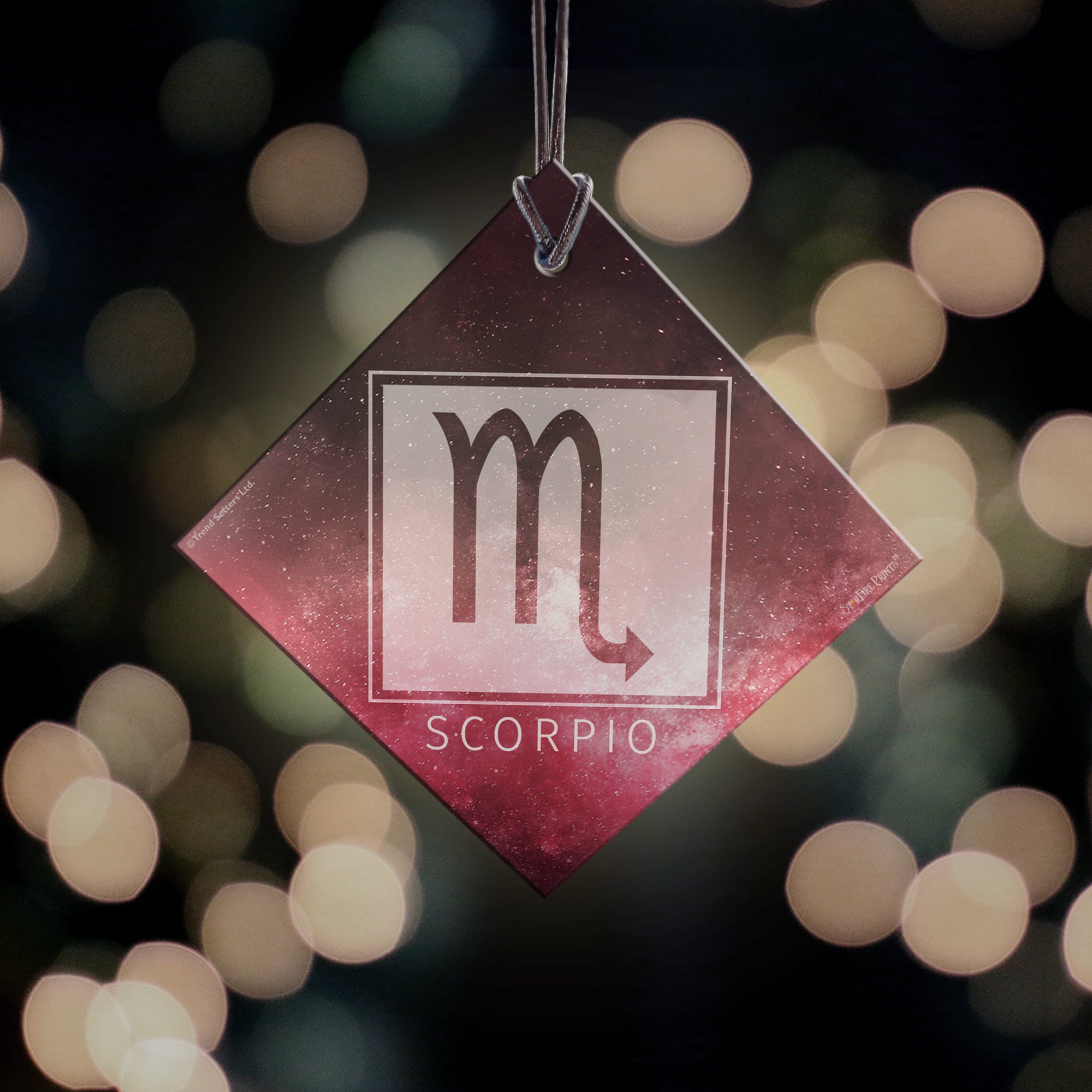 Zodiac Collection (Scorpio) StarFire Prints™ Hanging Glass Print SPSQU833