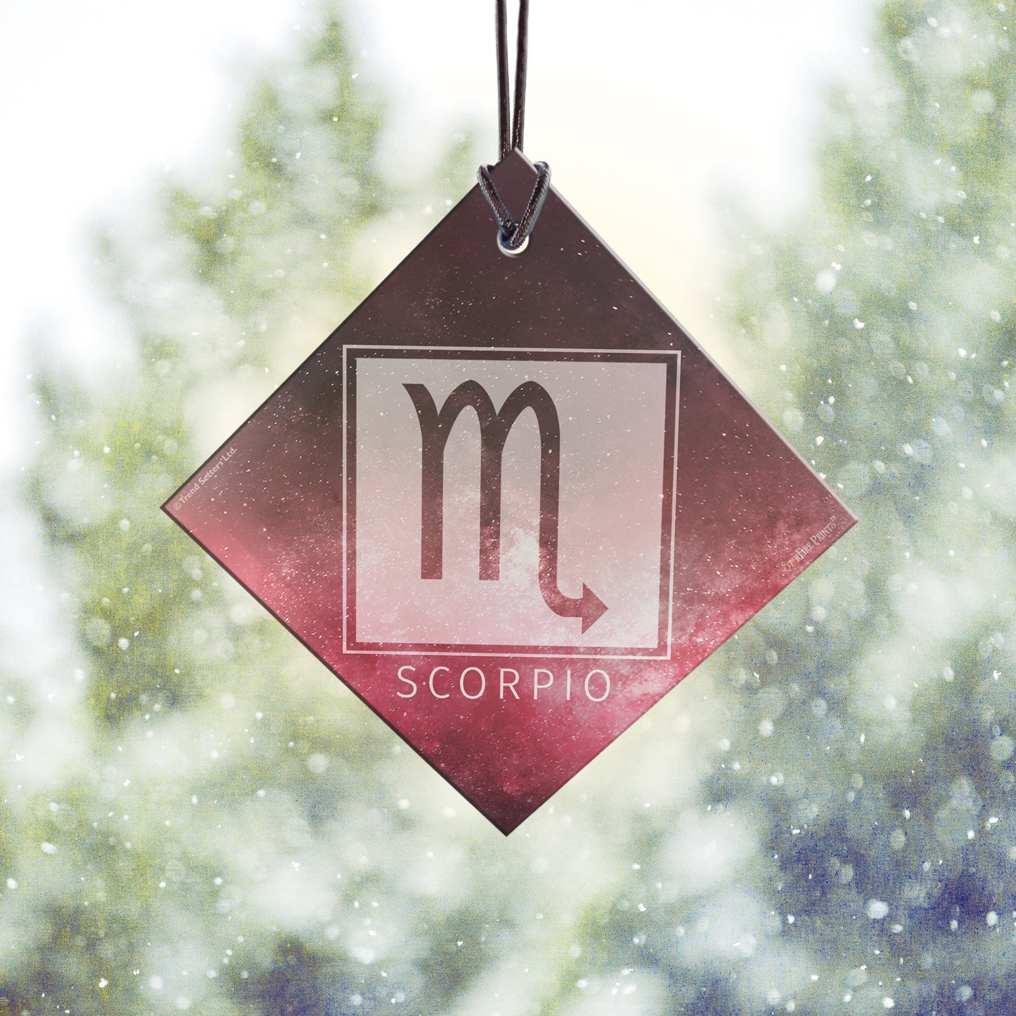 Zodiac Collection (Scorpio) StarFire Prints™ Hanging Glass Print SPSQU833