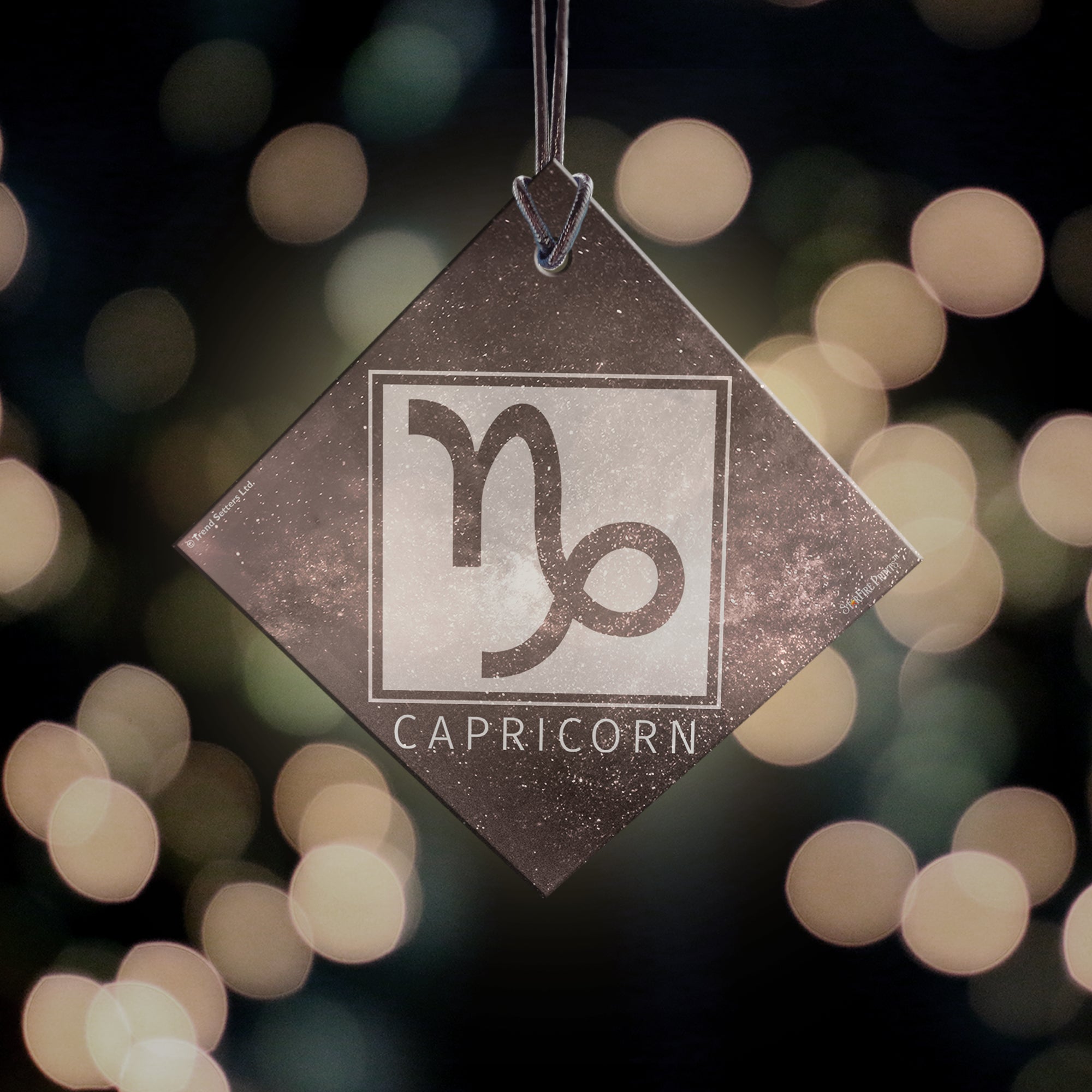 Zodiac Collection (Capricorn) StarFire Prints™ Hanging Glass Print SPSQU835