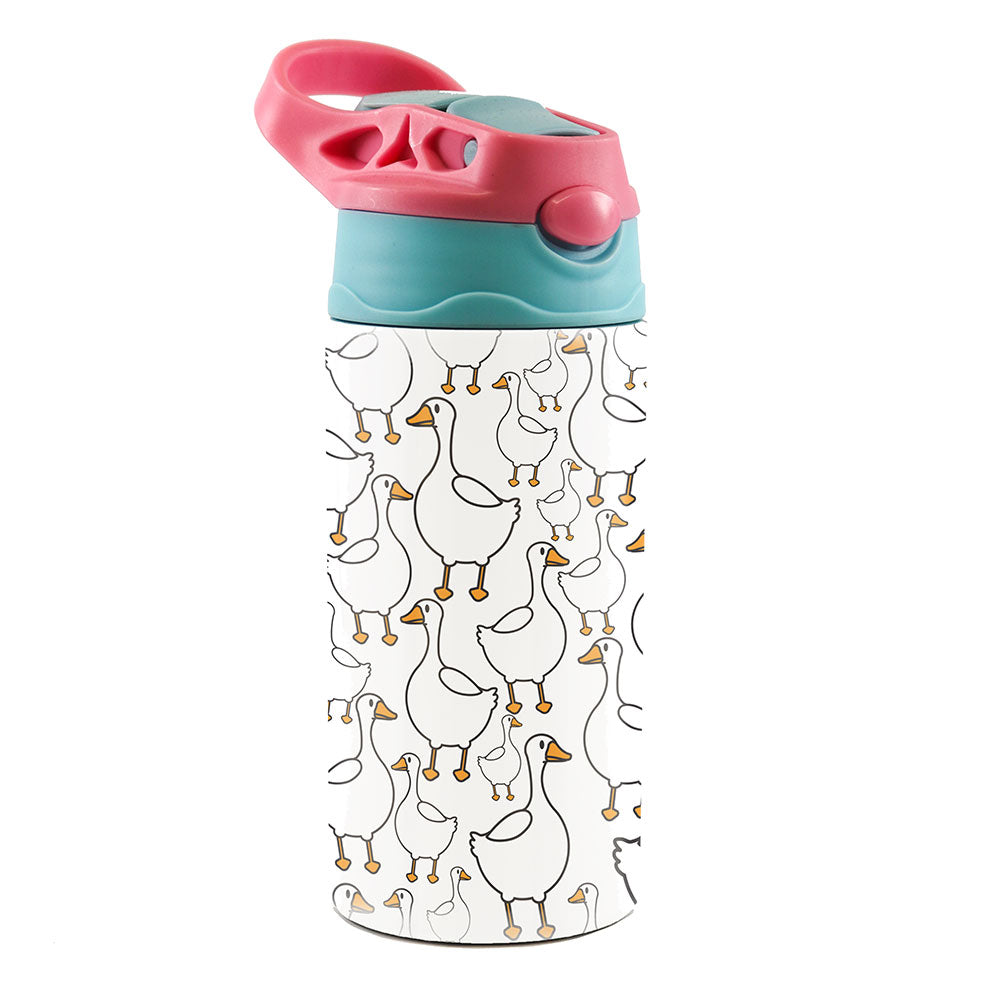Trend Setters Original (Silly Goose) 12 oz Stainless Steel Water Bottle with Pink and Blue Lid SSKIDPB0033
