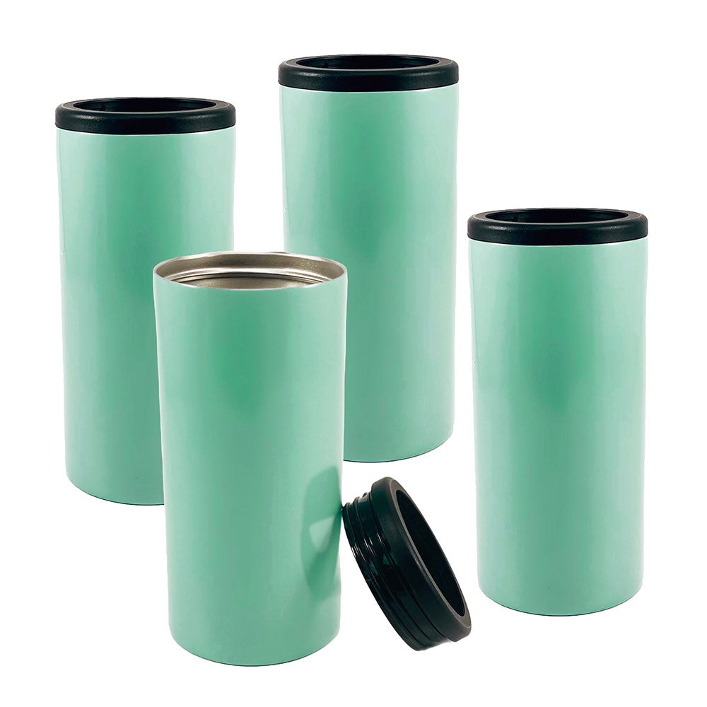Trend Setters (Mint) 12 Oz Slim Can Cooler Bundle of Four (4) SSKOOLG4