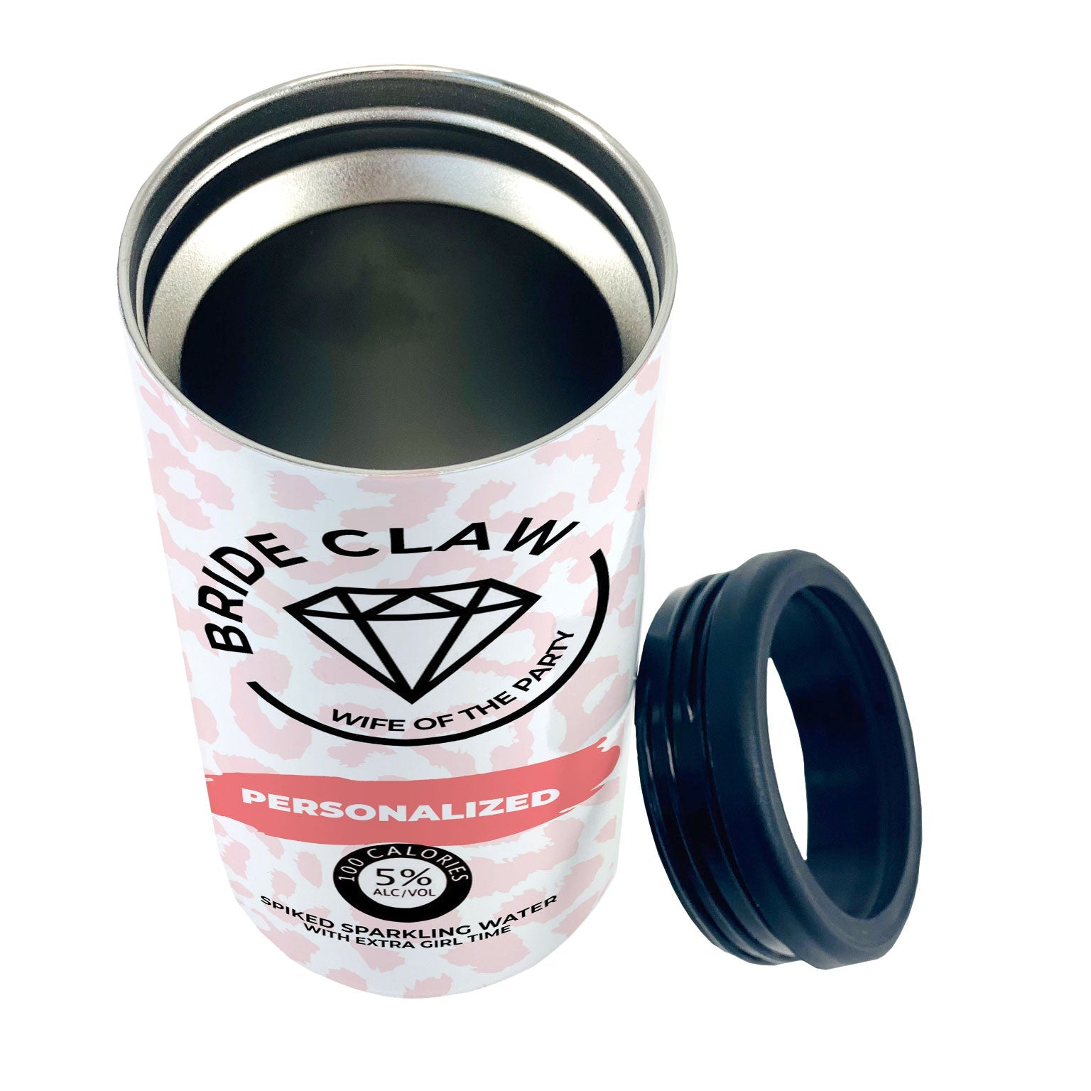 Bridal Collection (Bride Claw - Personalized) 12 Oz Slim Can Cooler