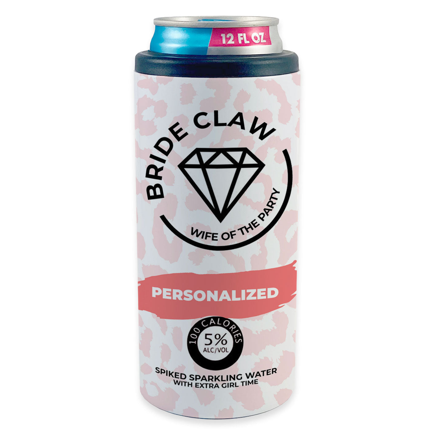 Bridal Collection (Bride Claw - Personalized) 12 Oz Slim Can Cooler