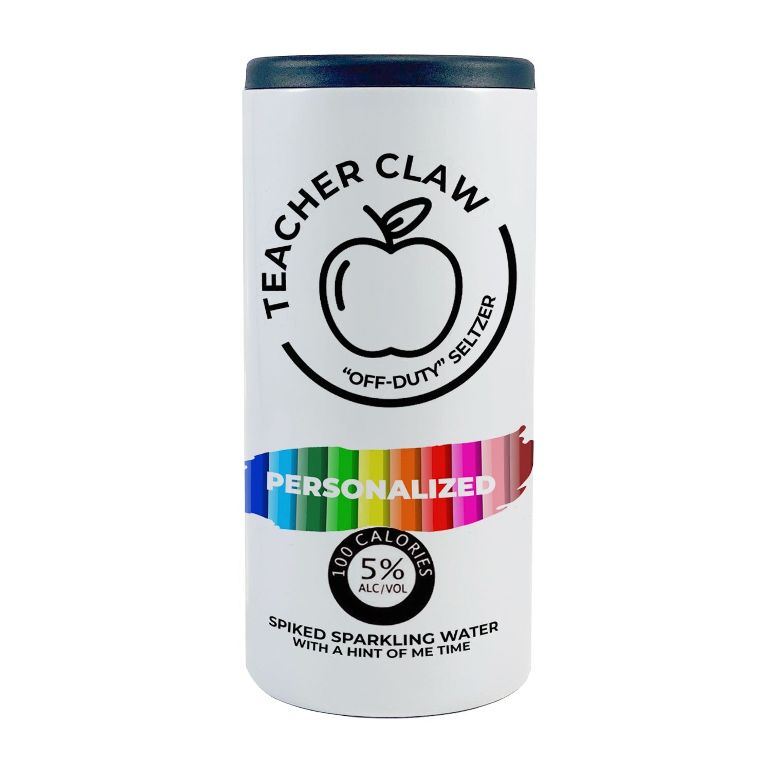 Career Collection (Teacher Claw - Personalized) 12 Oz Slim Can Cooler