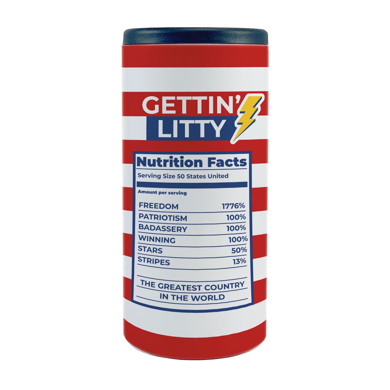 Patriot Collection (Ben Drankin) 12 oz Stainless Steel Slim Can Cooler SSKOOW0012