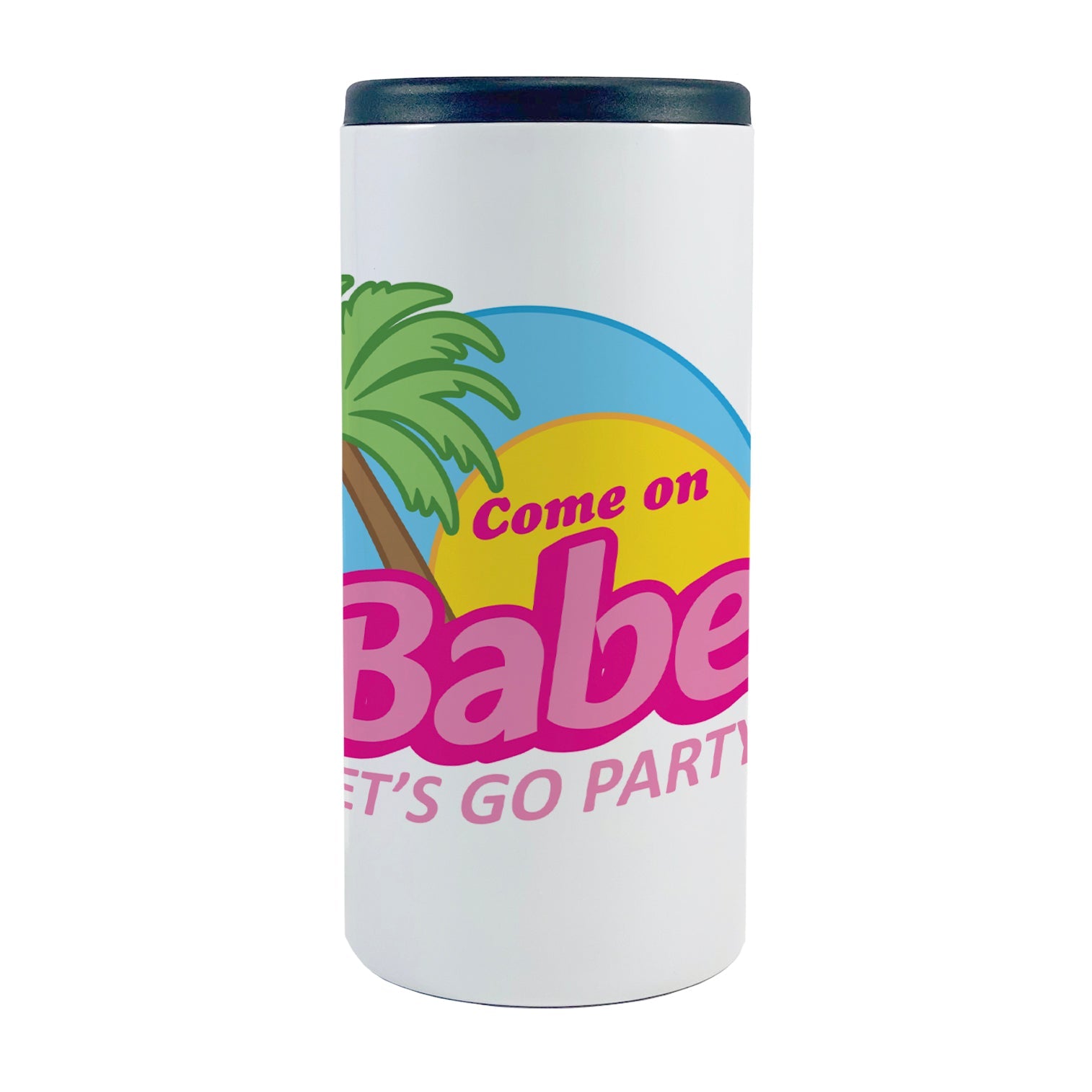 Bridal Collection (Come on Babe Let's Go Party - Personalized) 12oz Slim Can Cooler