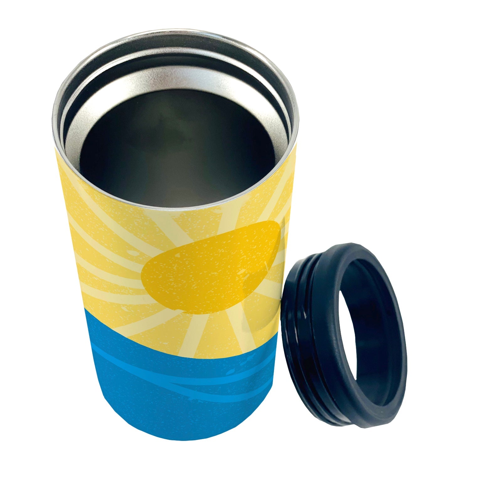 Vacation Collection (Sun and Waves - Personalized) 12 Oz Slim Can Cooler