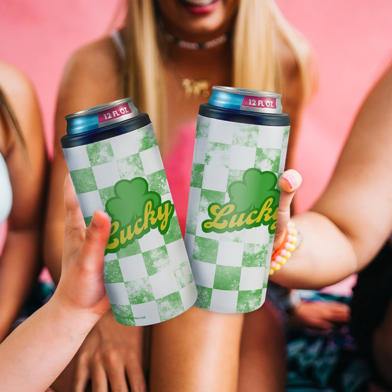 St. Patricks Day Collection (Lucky Shamrock) 12 Oz Slim Can Cooler SSKOOW0025