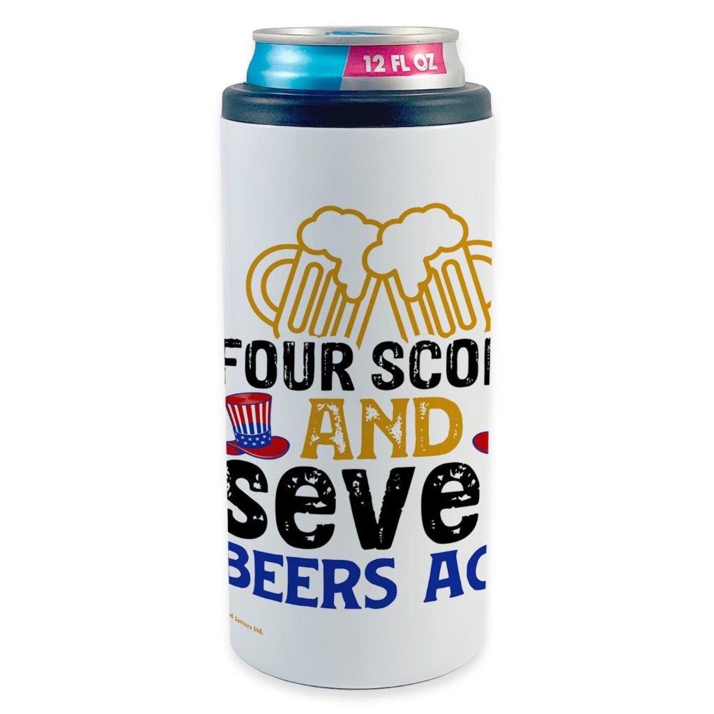 Trend Setters Original (Seven Beers Ago) 12 oz Stainless Steel Slim Can Cooler SSKOOW0036