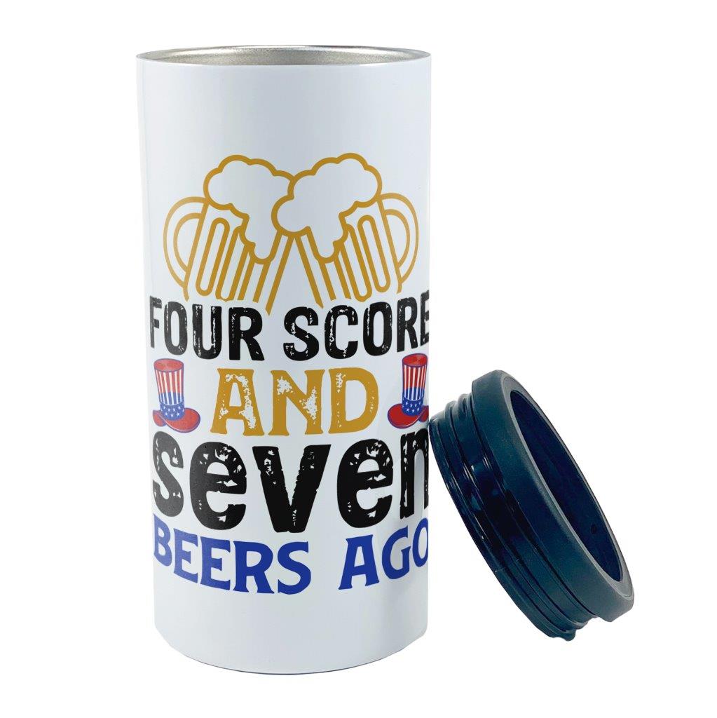 Trend Setters Original (Seven Beers Ago) 12 oz Stainless Steel Slim Can Cooler SSKOOW0036
