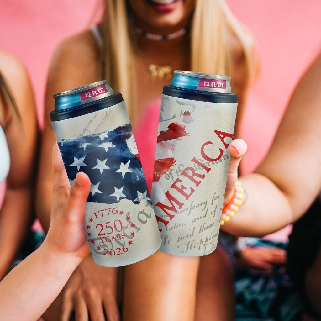 Trend Setters Original (America’s 250th) 12 Oz Slim Can Cooler SSKOOW0038
