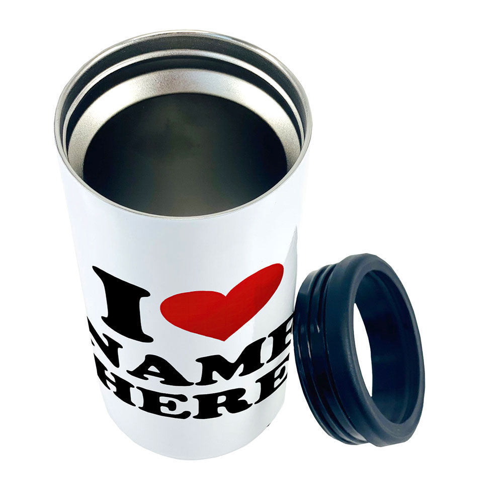 Trend Setters Original (I Heart Custom Name) Personalized 12 Oz Slim Can Cooler SSKOOW0041
