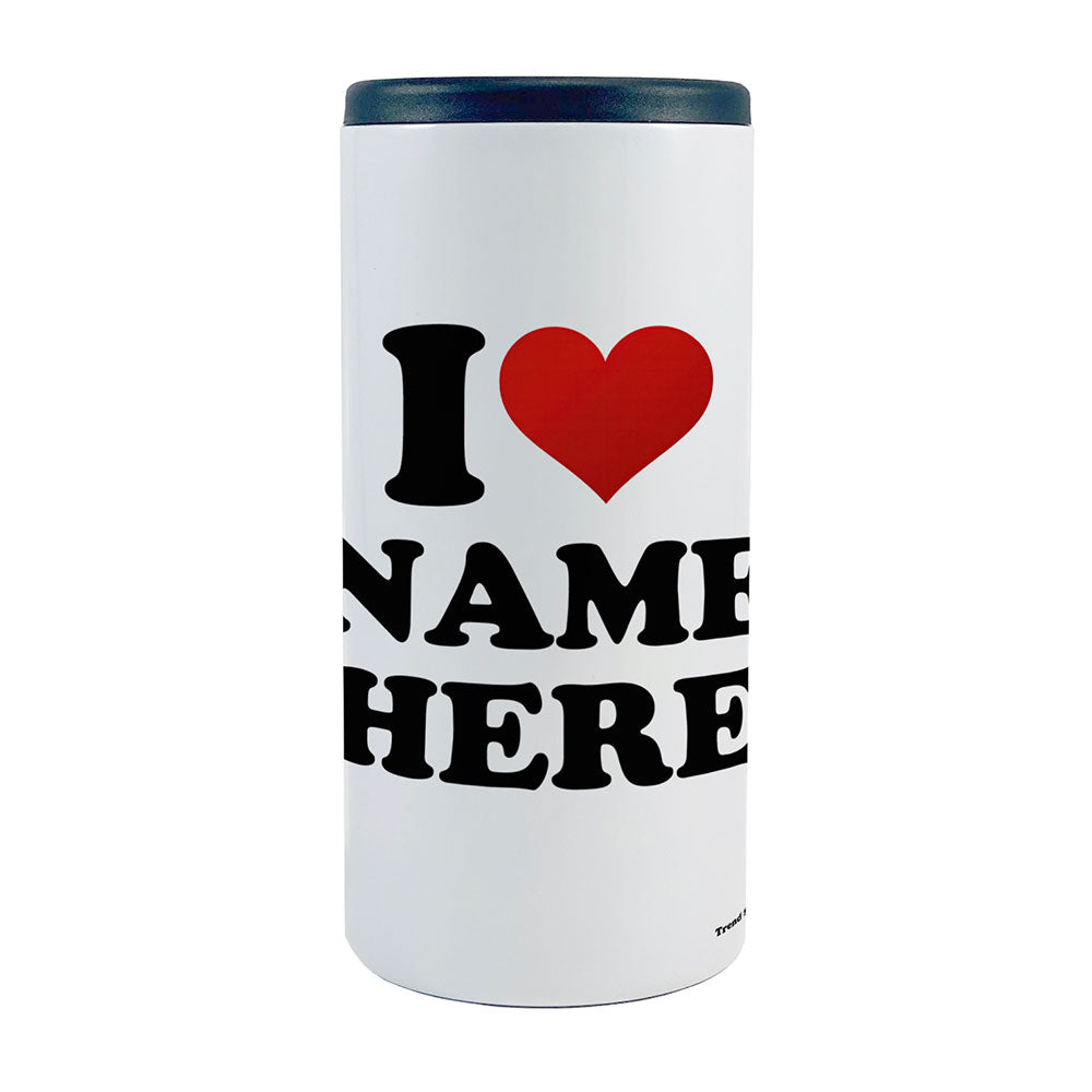 Trend Setters Original (I Heart Custom Name) Personalized 12 Oz Slim Can Cooler SSKOOW0041
