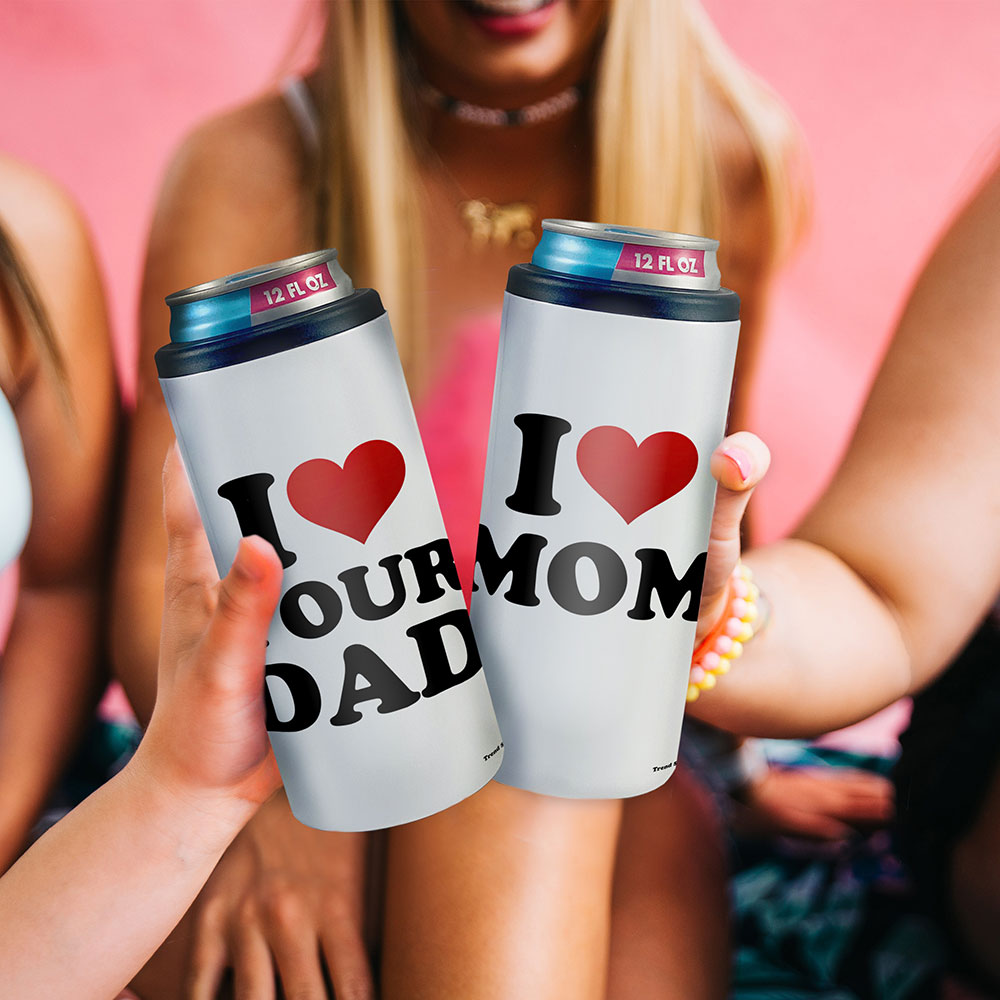 Trend Setters Original (I Heart Custom Name) Personalized 12 Oz Slim Can Cooler SSKOOW0041