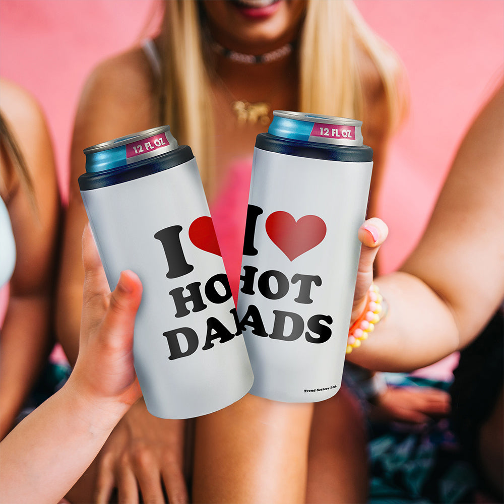 Trend Setters Original (I Heart Hot Dads) 12 Oz Slim Can Cooler SSKOOW0044