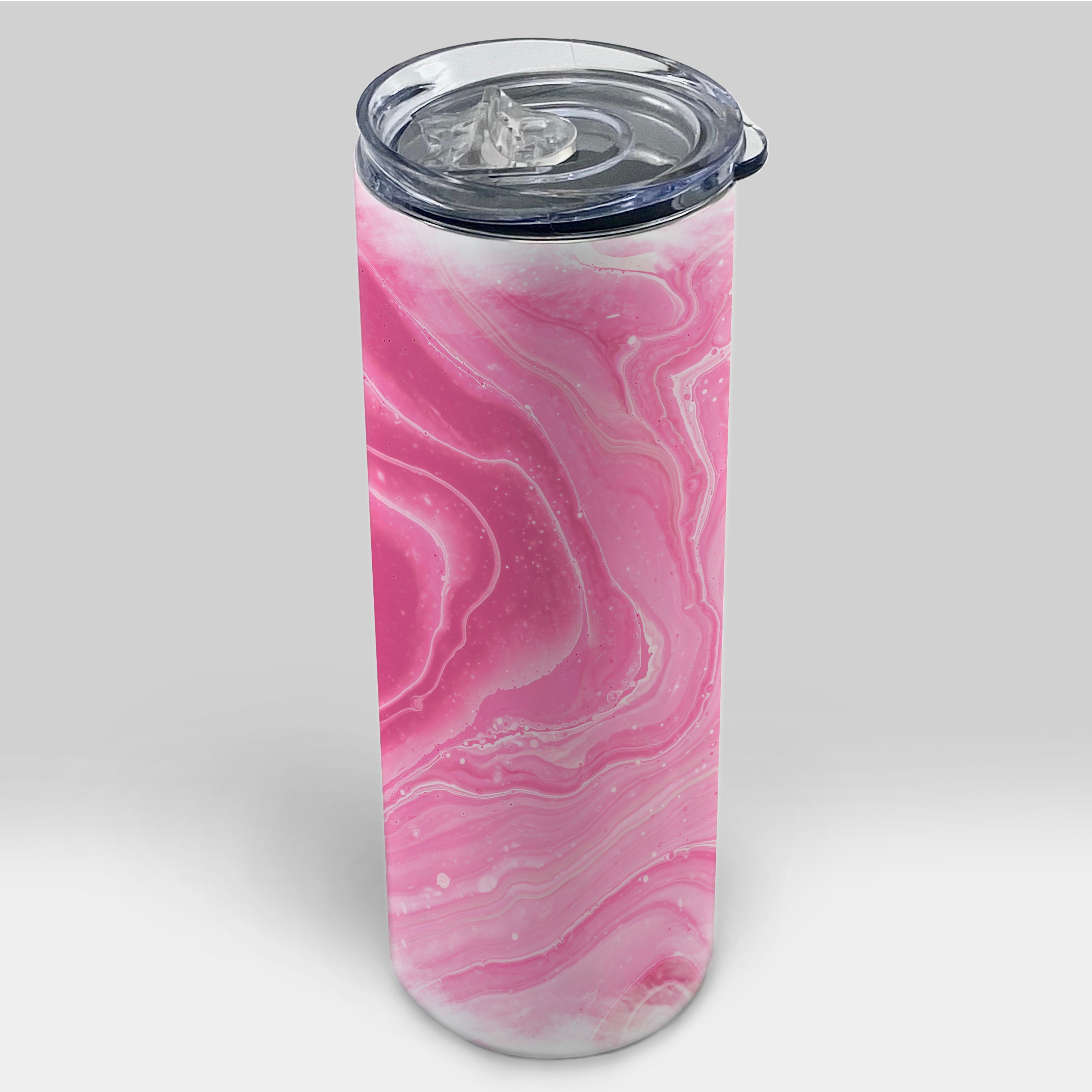 Trend Setters Original (Pink Marble) 20oz Stainless Steel Travel Tumbler with Straw