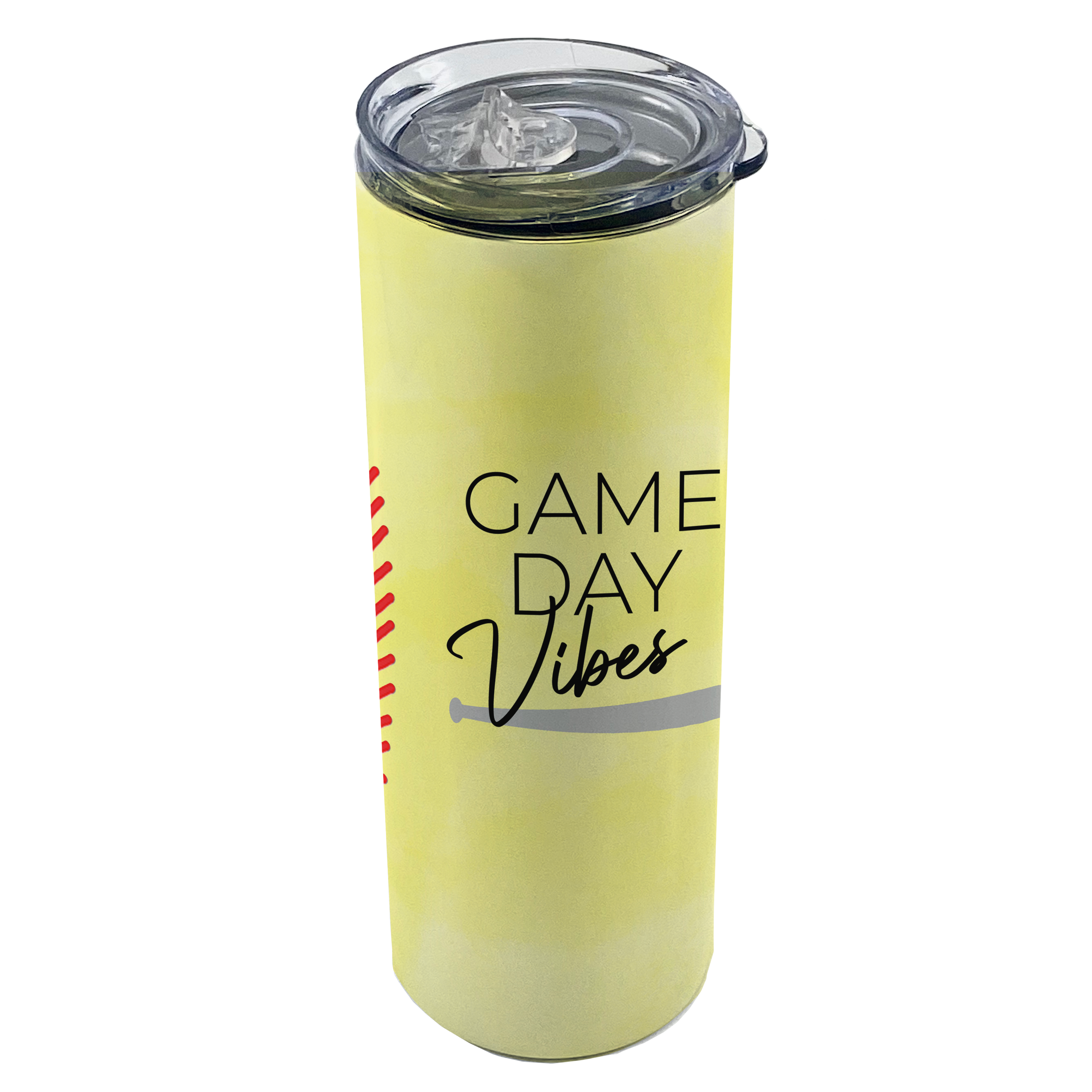 Sports Collection (Game Day Vibes - Softball) 20 Oz Stainless Steel Travel Tumbler with Straw SSTUMW0080