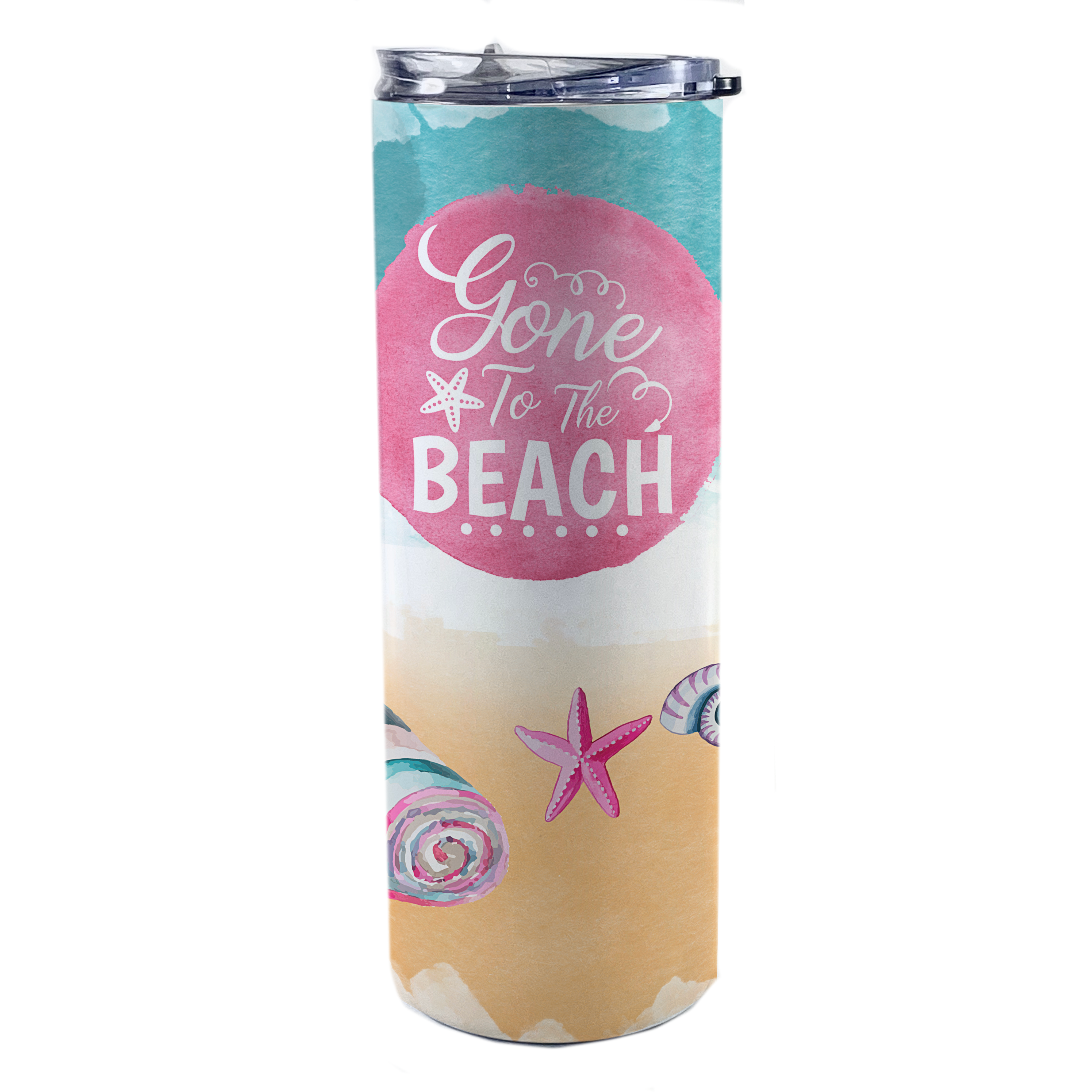 Vacation Collection (Gone To The Beach) 20 Oz Stainless Steel Travel Tumbler with Straw SSTUMW0084