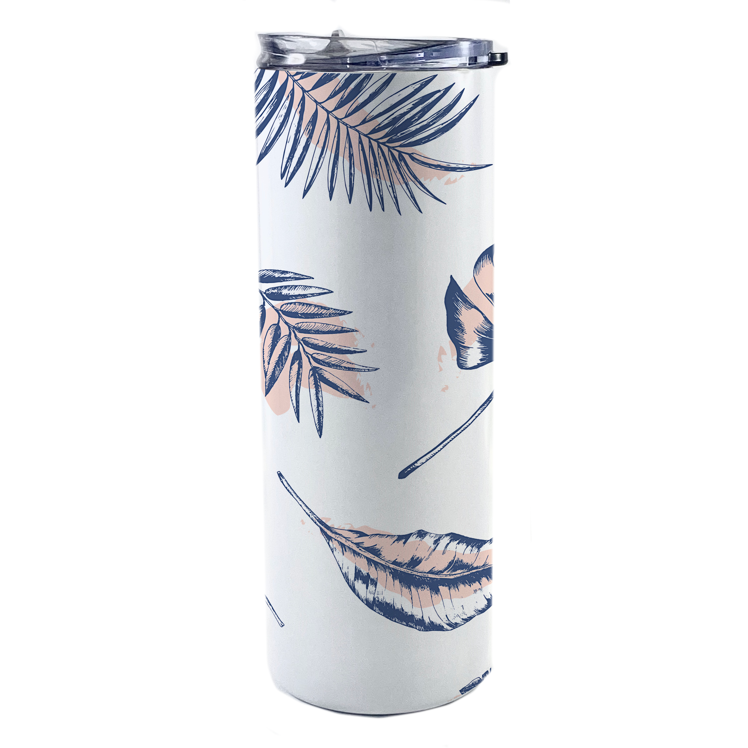 Trend Setters Originals (Neutral Palms) 20 Oz Stainless Steel Travel Tumbler with Straw