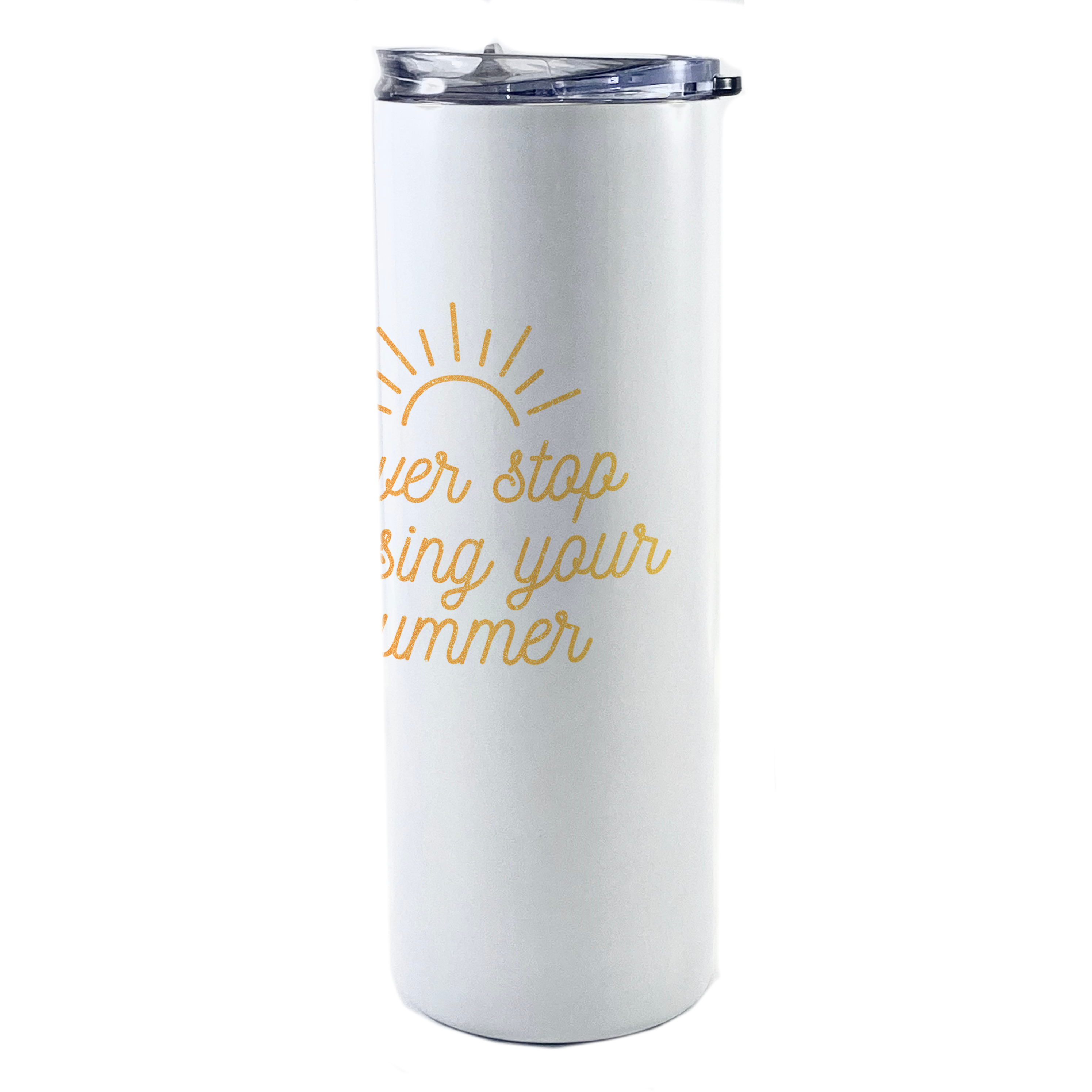 Vacation Collection (Never Stop Chasing Your Summer) 20 Oz Stainless Steel Travel Tumbler with Straw SSTUMW0095