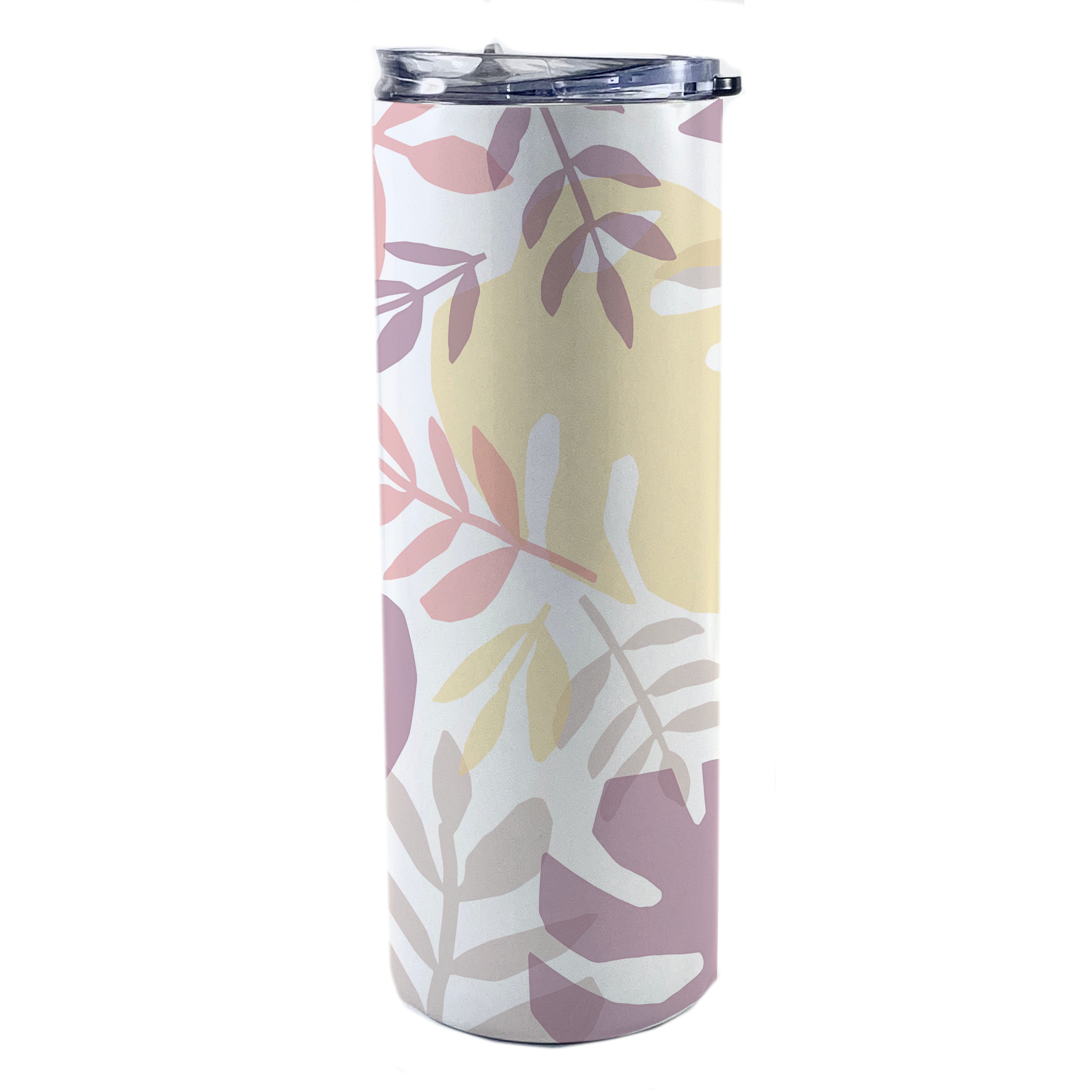 Trend Setters Originals (Pastel Palms) 20 Oz Stainless Steel Travel Tumbler with Straw