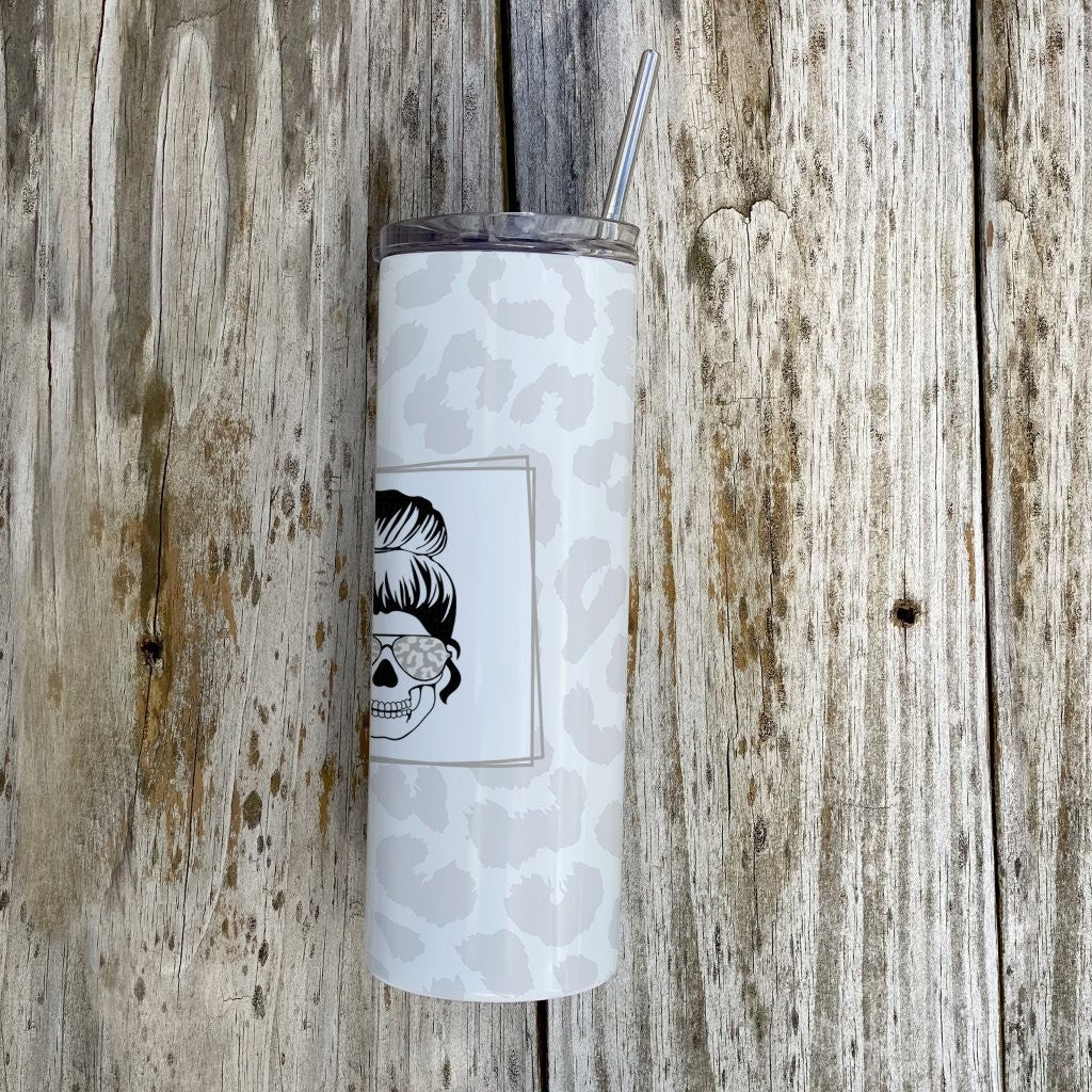 Parent Collection (Tired as a Mother) 20 Oz Stainless Steel Travel Tumbler with Straw SSTUMW0101