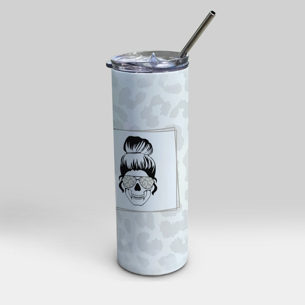 Parent Collection (Tired as a Mother) 20 Oz Stainless Steel Travel Tumbler with Straw SSTUMW0101