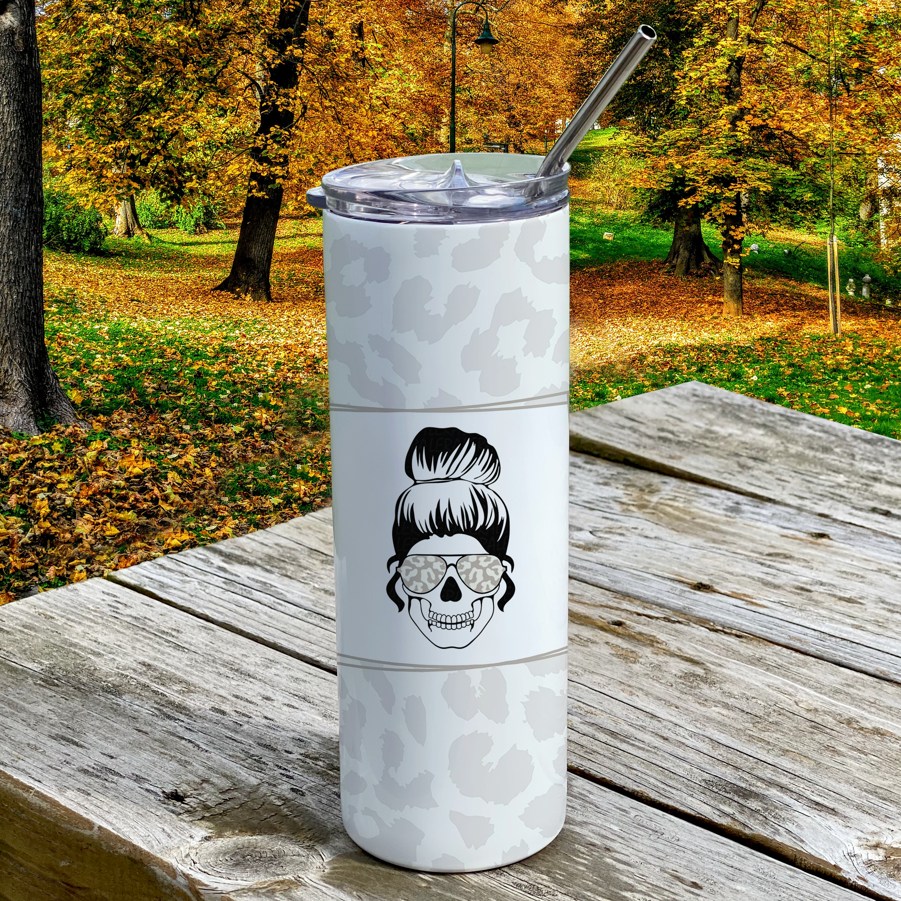 Parent Collection (Tired as a Mother) 20 Oz Stainless Steel Travel Tumbler with Straw SSTUMW0101