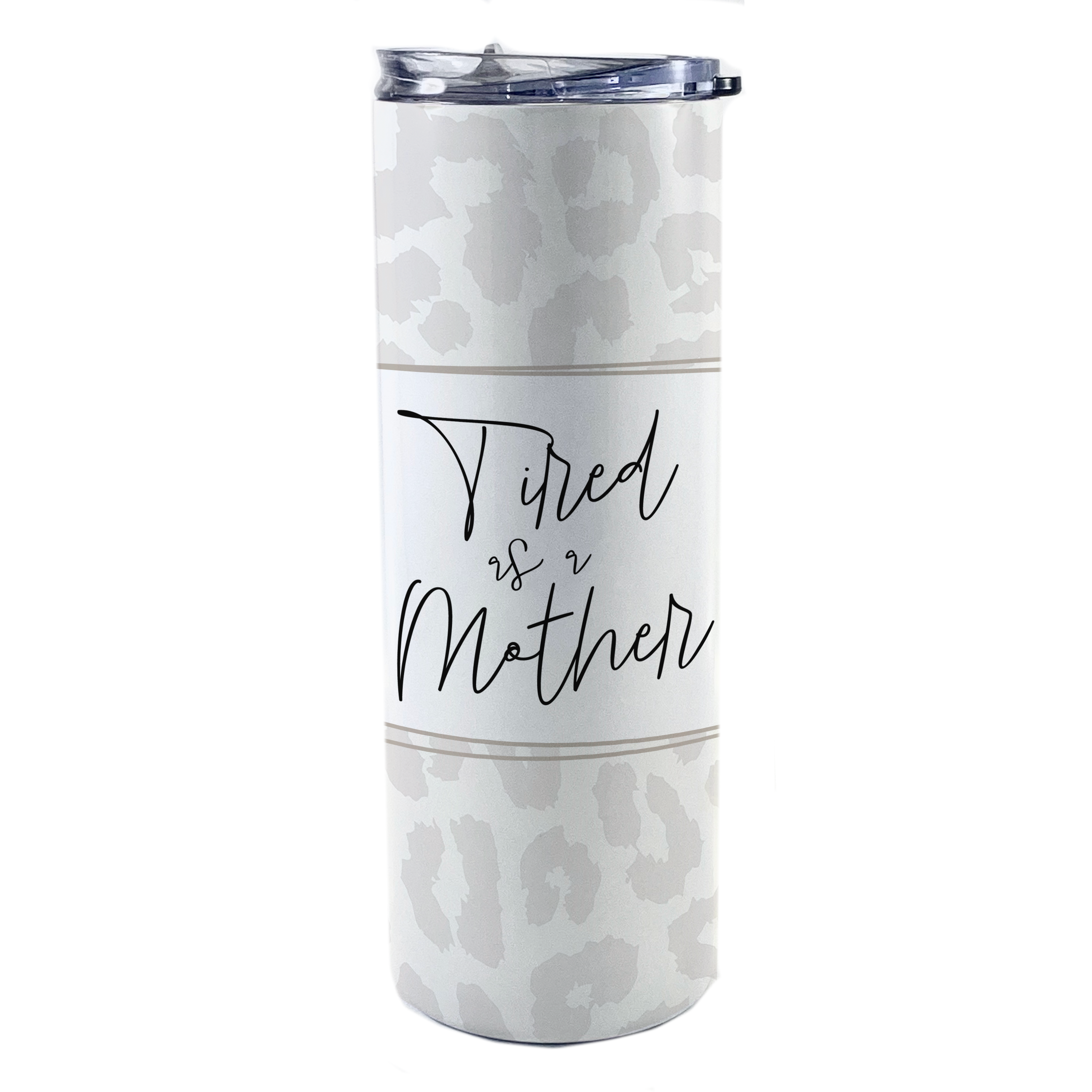 Parent Collection (Tired as a Mother) 20 Oz Stainless Steel Travel Tumbler with Straw SSTUMW0101