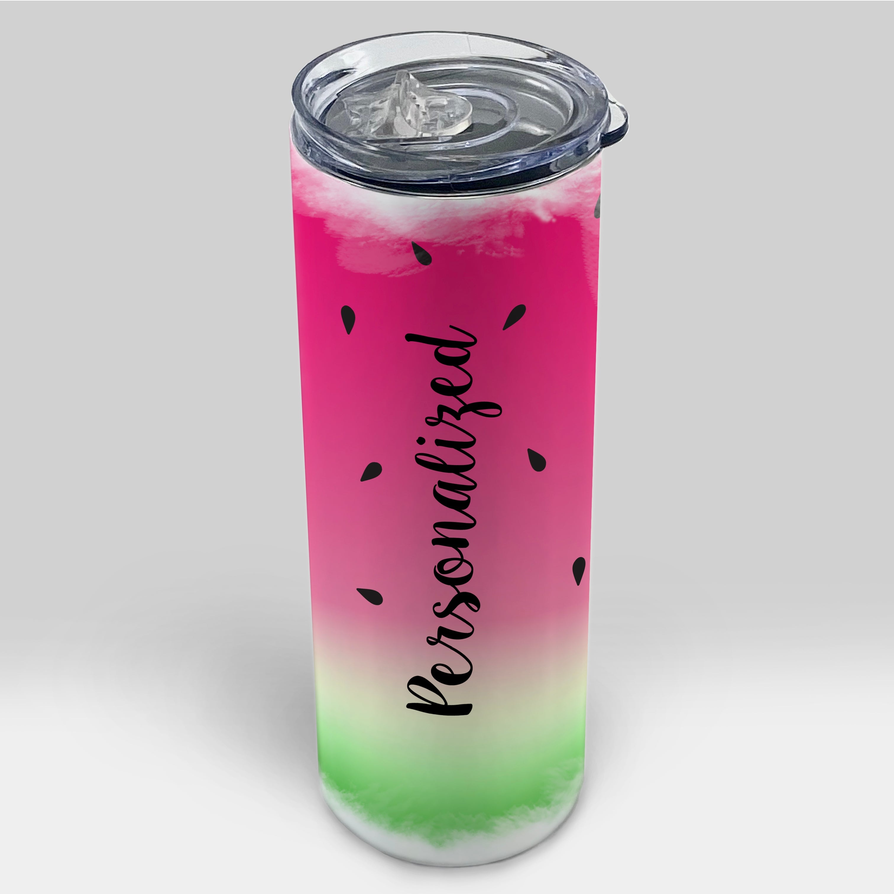 Trend Setters Originals (Watermelon - Personalized) 20 oz Stainless Steel Travel Tumbler with Straw