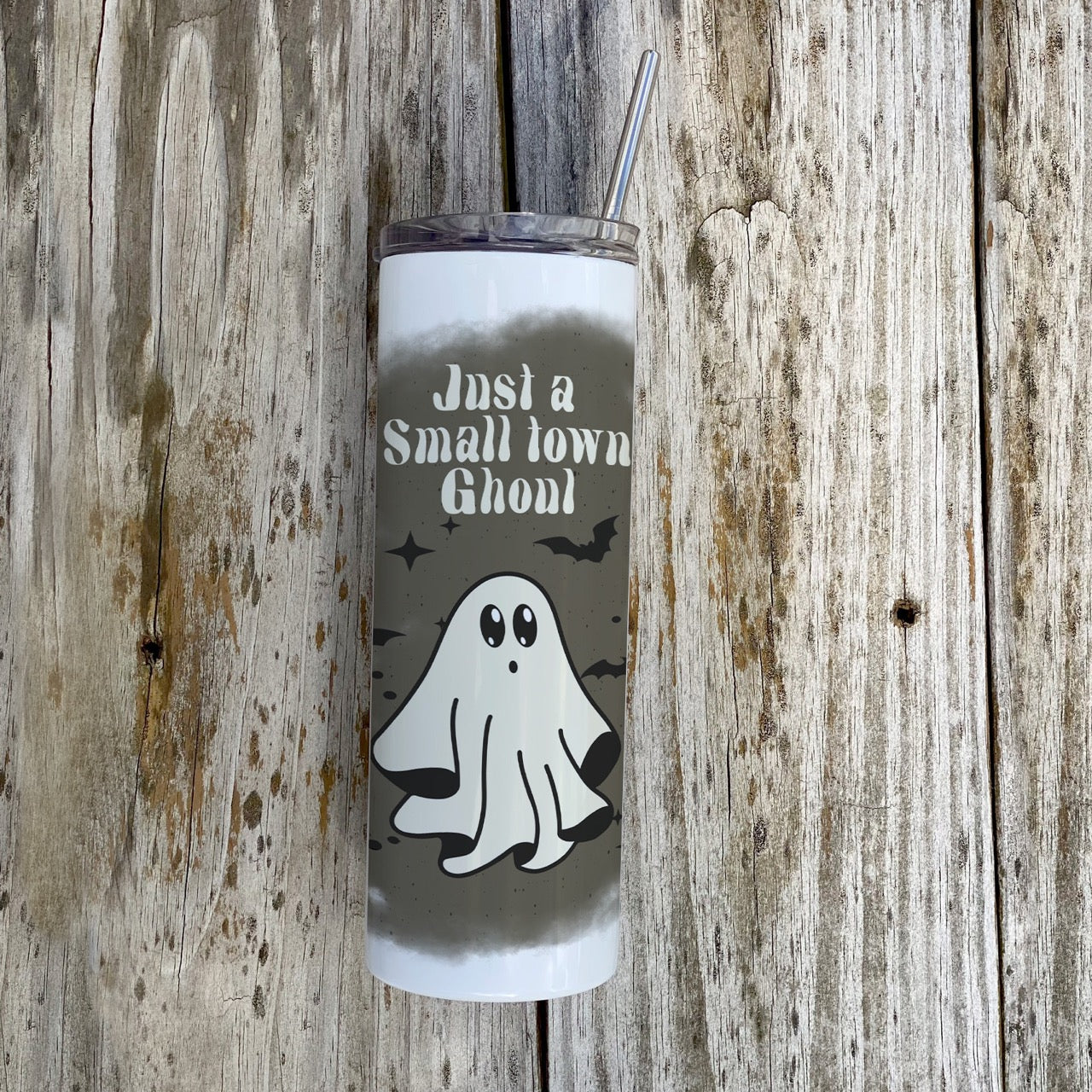 Trend Setters Originals (Small Town Ghoul) 20 oz Stainless Steel Travel Tumbler with Straw SSTUMW0162