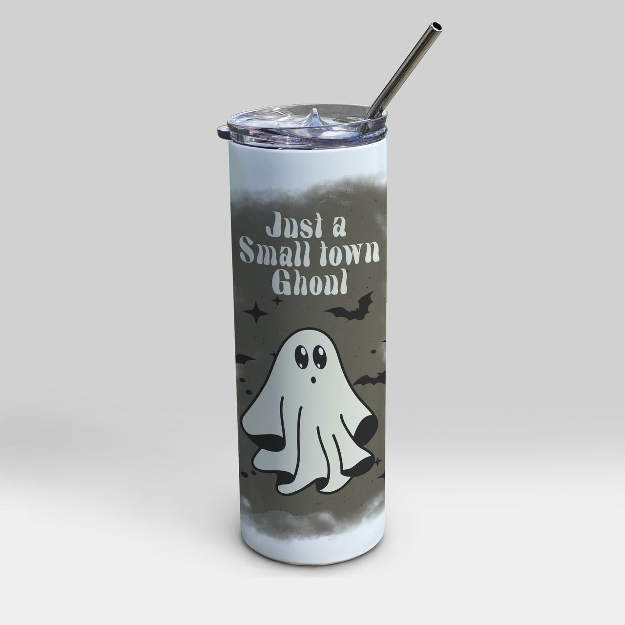 Trend Setters Originals (Small Town Ghoul) 20 oz Stainless Steel Travel Tumbler with Straw SSTUMW0162