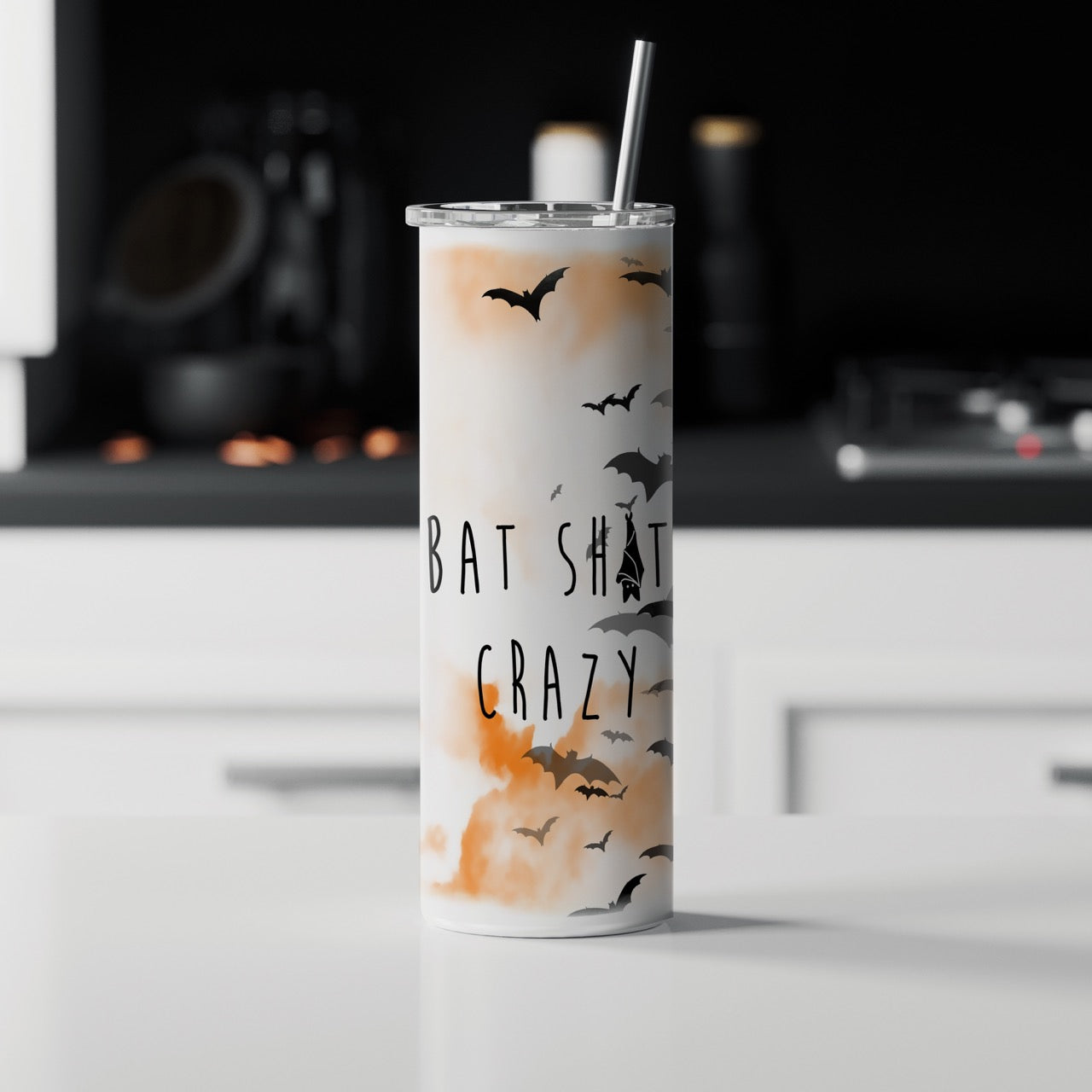 Trend Setters Originals (Bat Crazy) 20 oz Stainless Steel Travel Tumbler with Straw SSTUMW0168