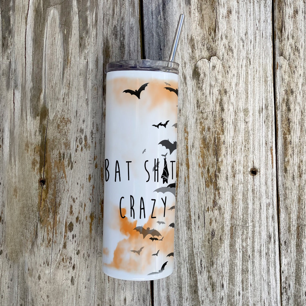 Trend Setters Originals (Bat Crazy) 20 oz Stainless Steel Travel Tumbler with Straw SSTUMW0168