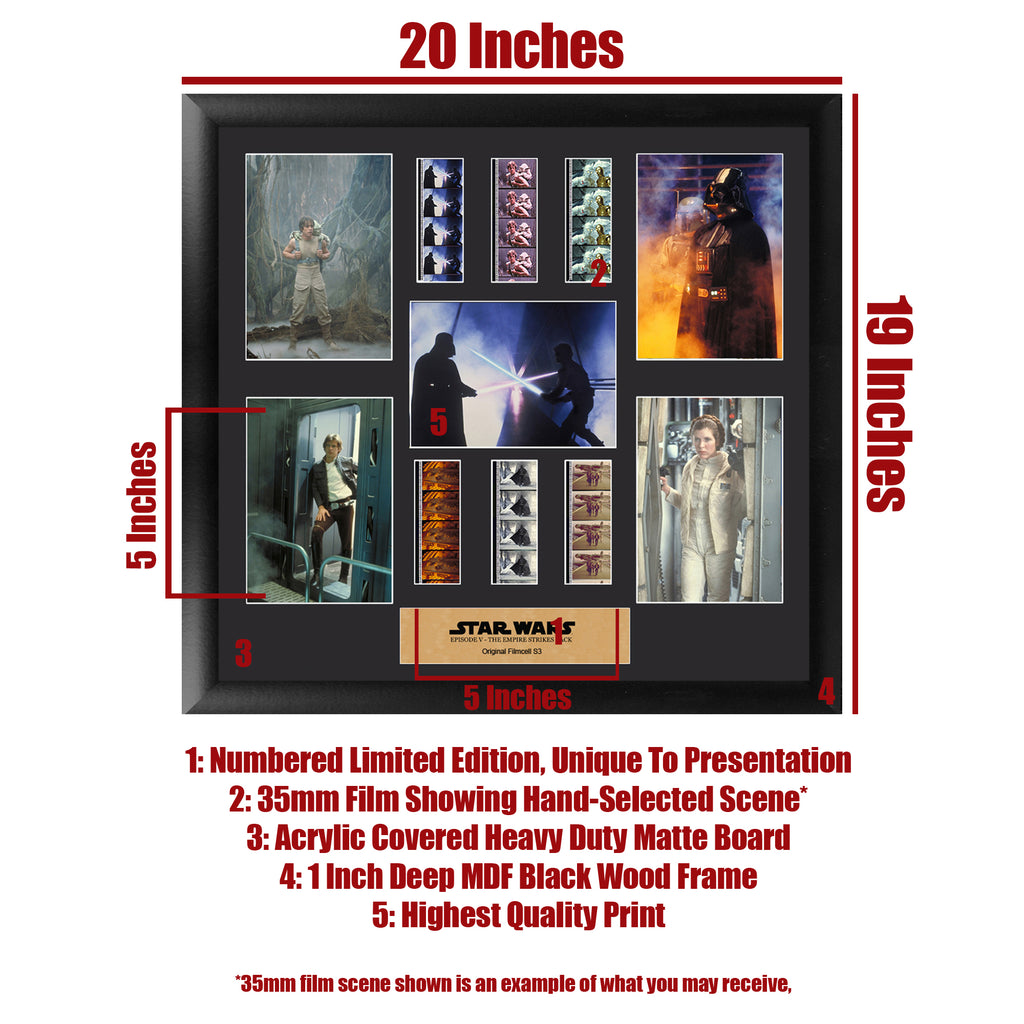 Star Wars Episode V: The Empire Strikes Back (S3) FilmCells Presentation Limited Edition Montage Wall Art SW70IW