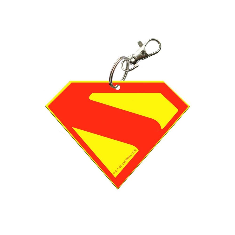 Superman (2025) (“S” Symbol) Diamond Shaped Acrylic Bag Tag ACPBTSUPER882