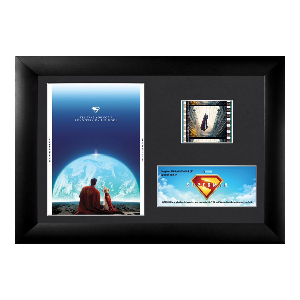 Superman (2025) (Superman and Krypto) Minicell FilmCells™ Framed Desktop Presentation USFC6588
