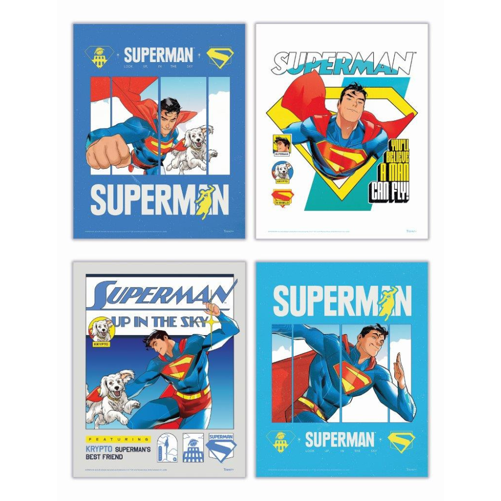 Superman (2025) (Up in the Sky) TrendyPrint™ Wall Art Set TP08100057
