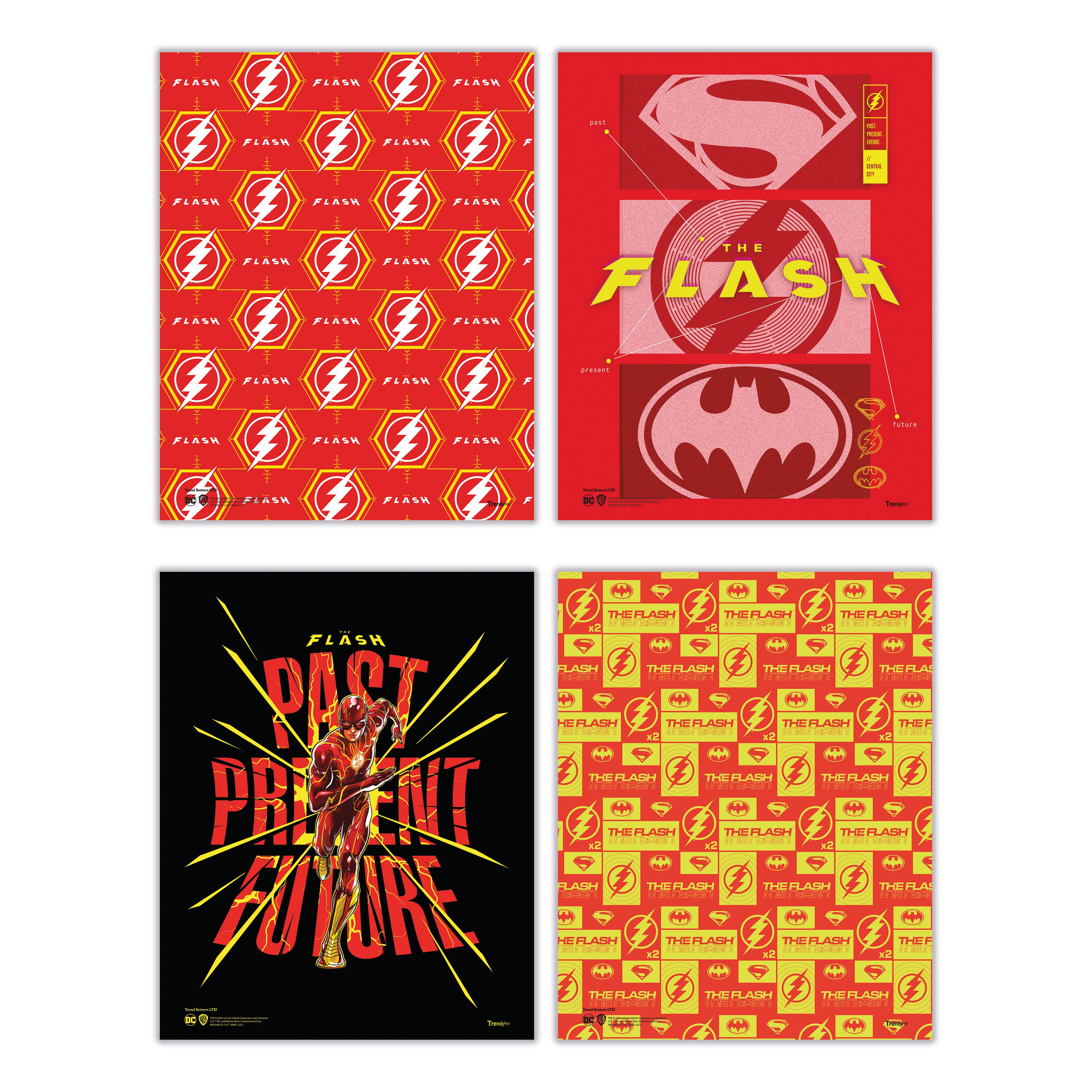The Flash (Past Present Future) TrendyPrint™ Wall Art Set TP08100013