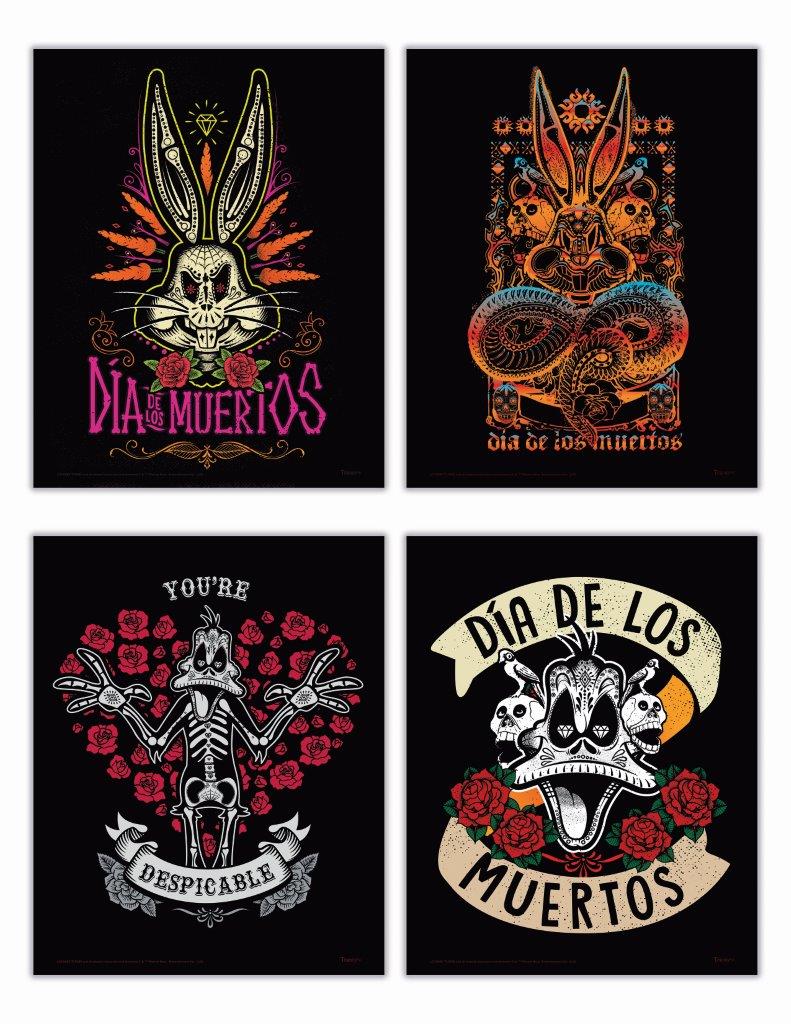Looney Tunes (Dia De Los Muertos) TrendyPrint™ Wall Art Set TP08100040