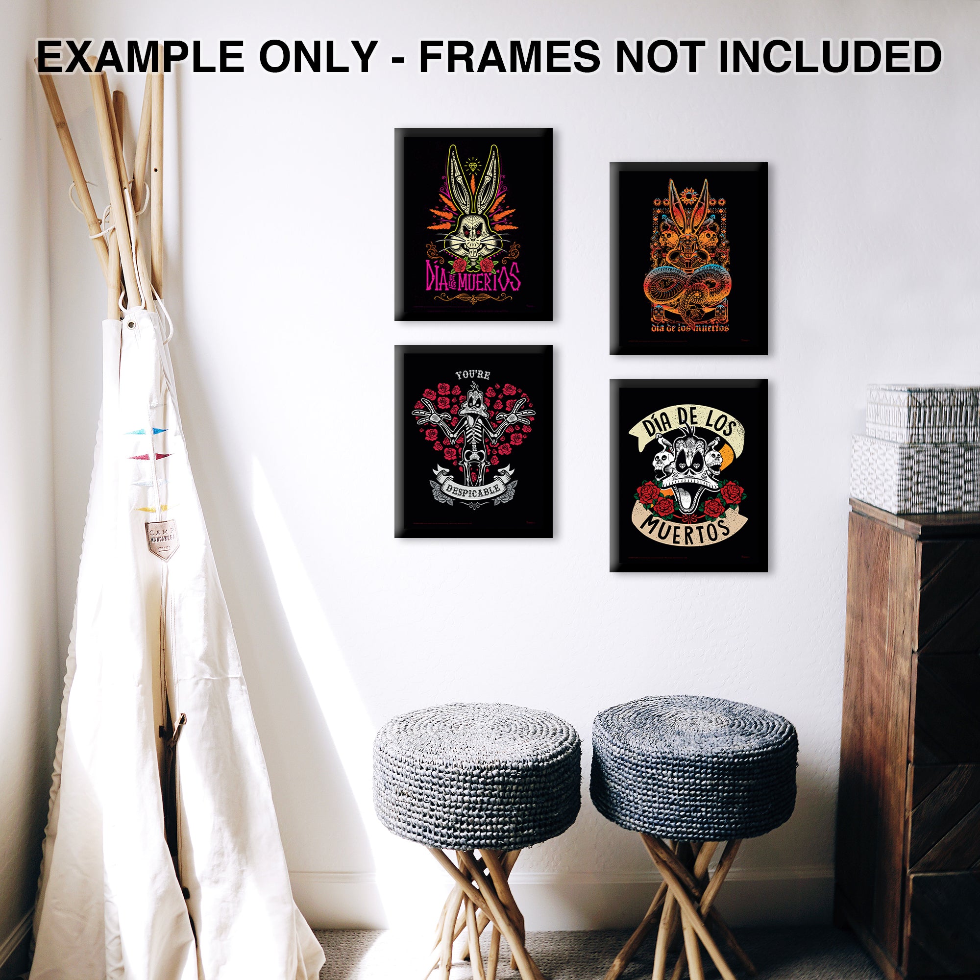 Looney Tunes (Dia De Los Muertos) TrendyPrint™ Wall Art Set TP08100040