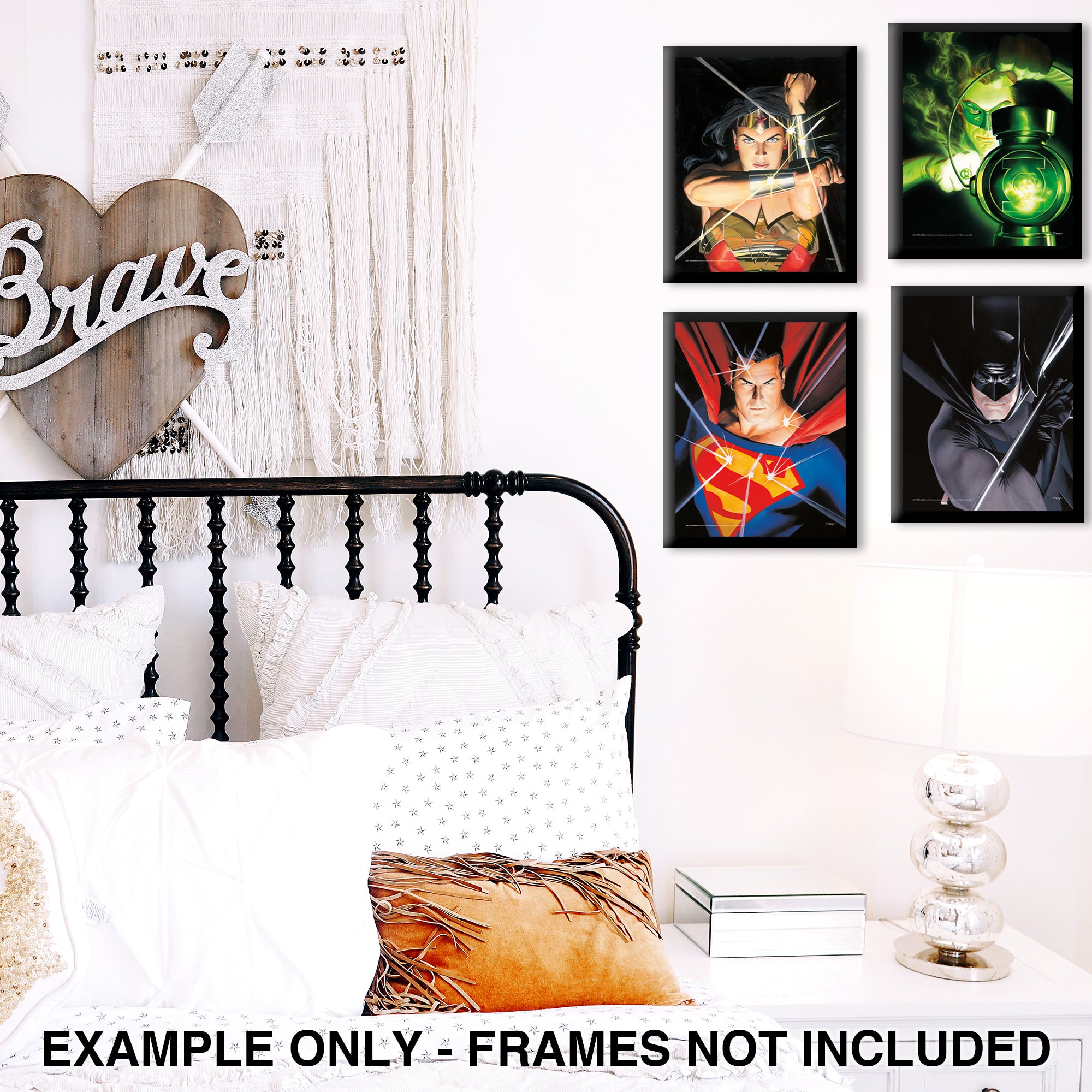 DC Comics (Justice League - Alex Ross Comic Book Covers) TrendyPrint™ Wall Art Set TP08100044