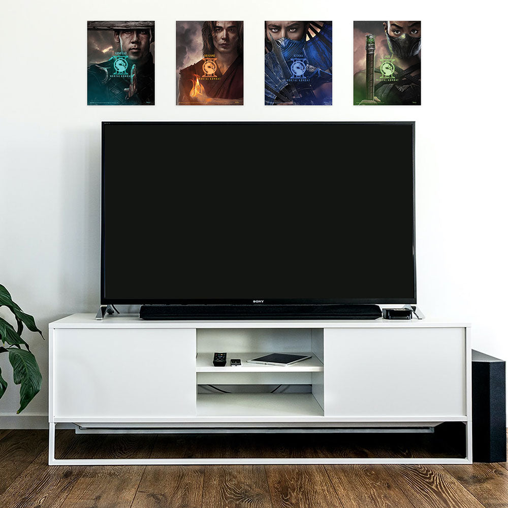 Mortal Kombat 2 (Liu Kang, Kitana, Kung Lao, and Jade) TrendyPrint™ Wall Art Set TP08100055
