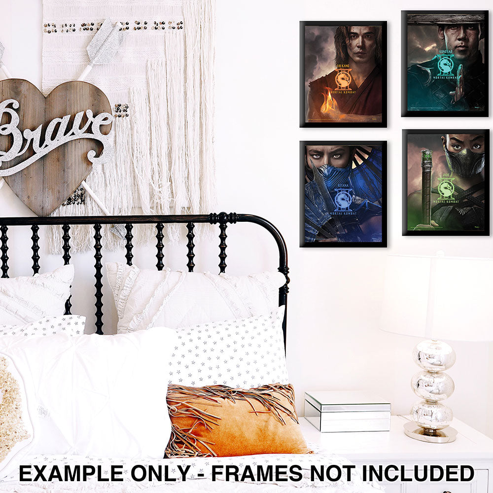 Mortal Kombat 2 (Liu Kang, Kitana, Kung Lao, and Jade) TrendyPrint™ Wall Art Set TP08100055