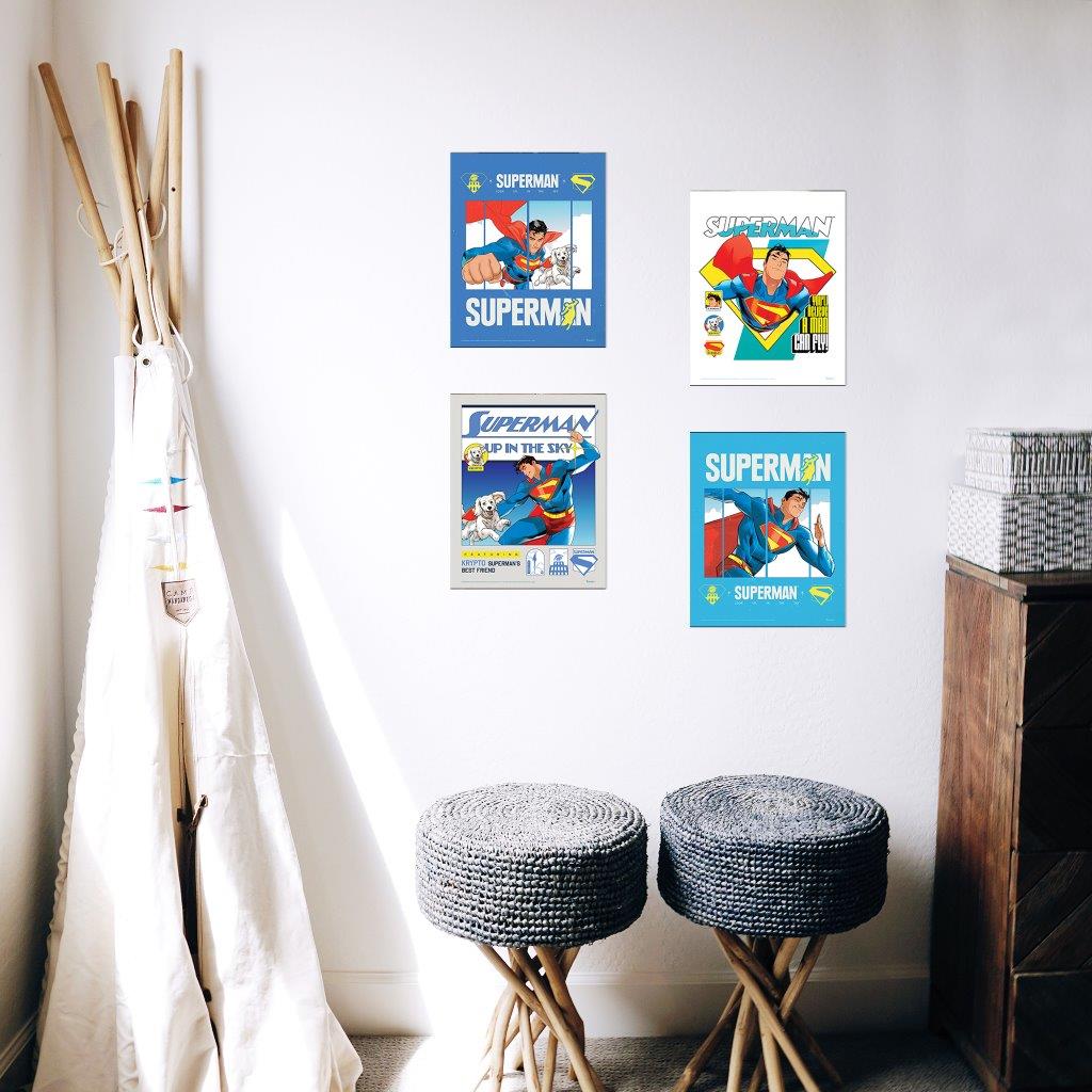 Superman (2025) (Up in the Sky) TrendyPrint™ Wall Art Set TP08100057