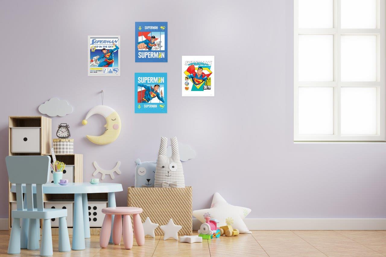 Superman (2025) (Up in the Sky) TrendyPrint™ Wall Art Set TP08100057